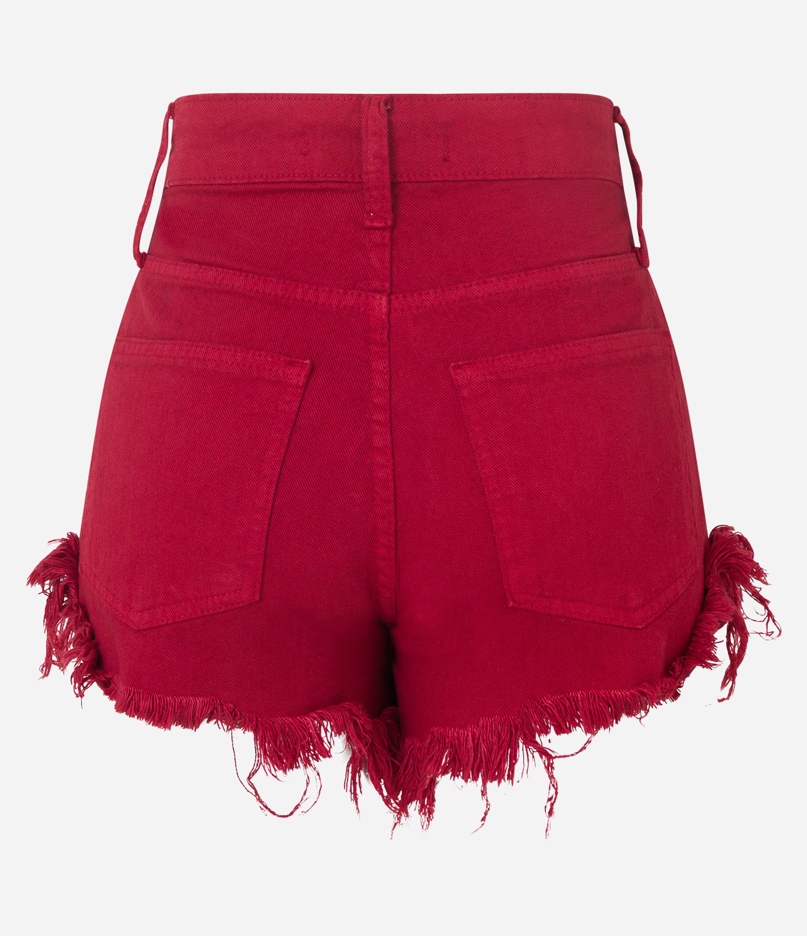 Short Hotpants em Jeans com Bolsos e Barra Desfeita 2