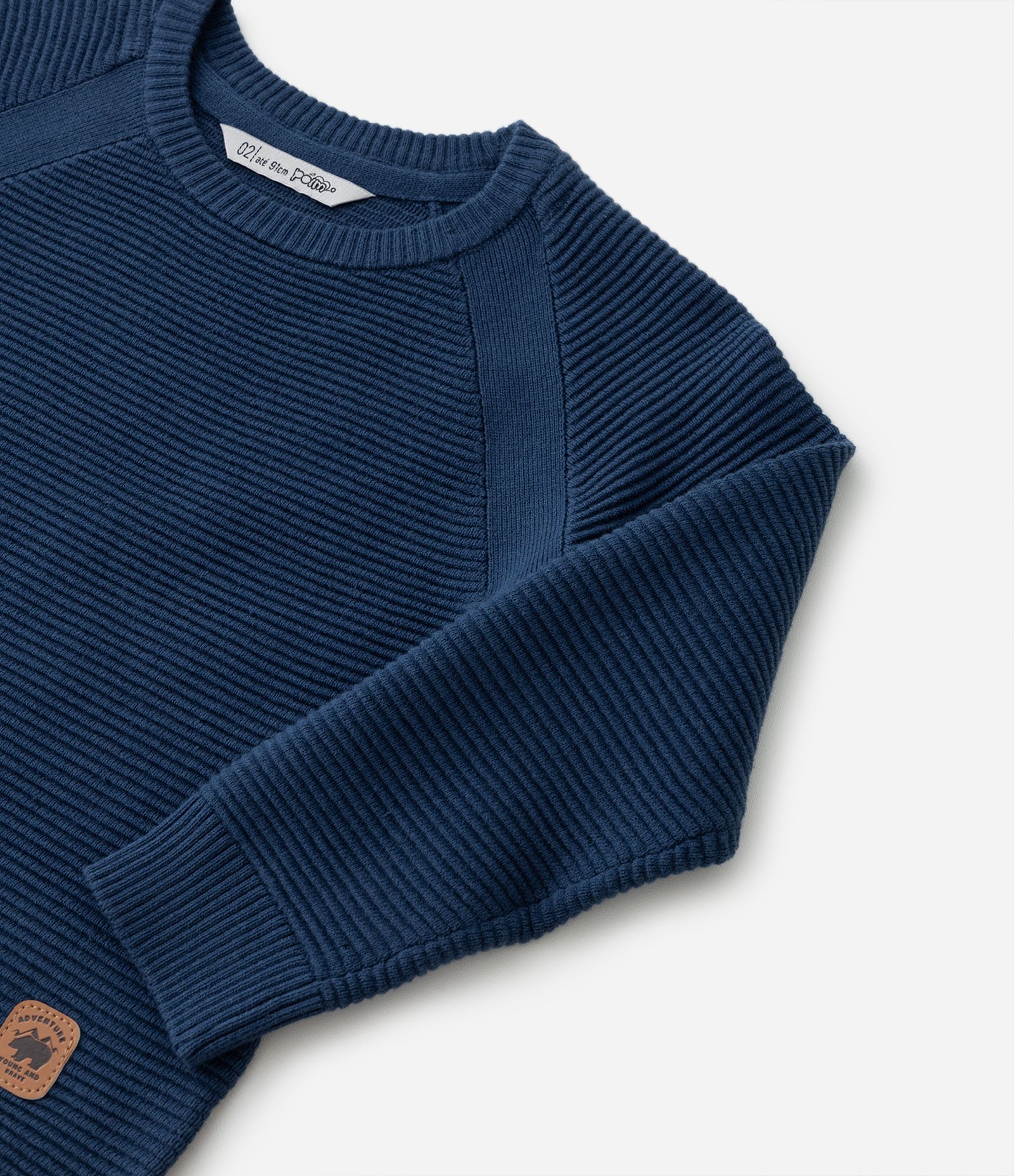 Blusão Infantil com Mangas Raglan - Tam 1 a 4 anos Azul 4