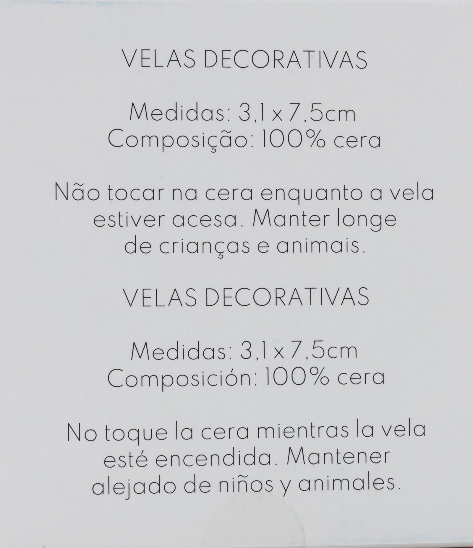 Vela Decorativa Dupla Redonda Multicores 3