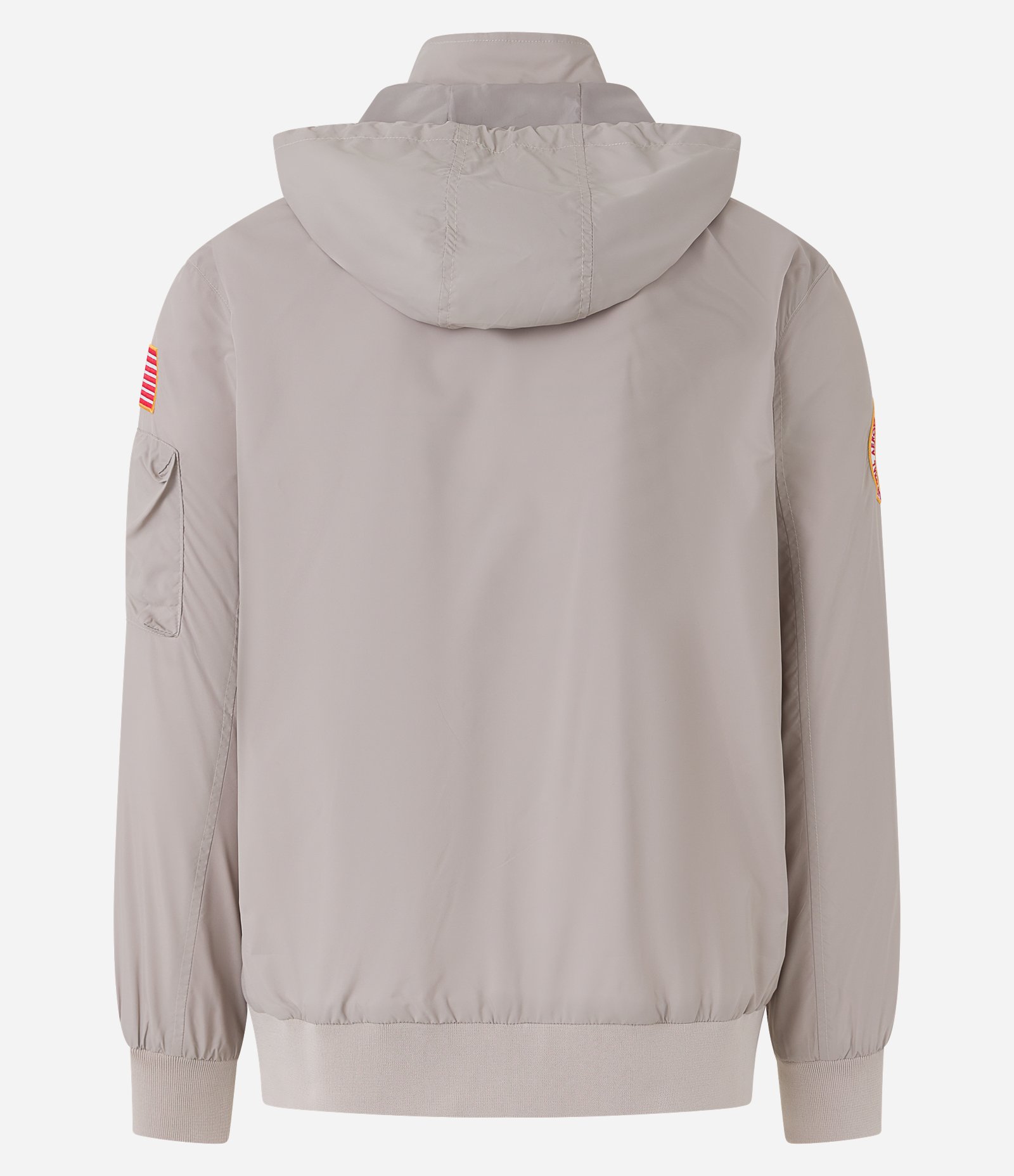 Jaqueta Quebra-Vento com Capuz e Estampa Nasa Cinza 9