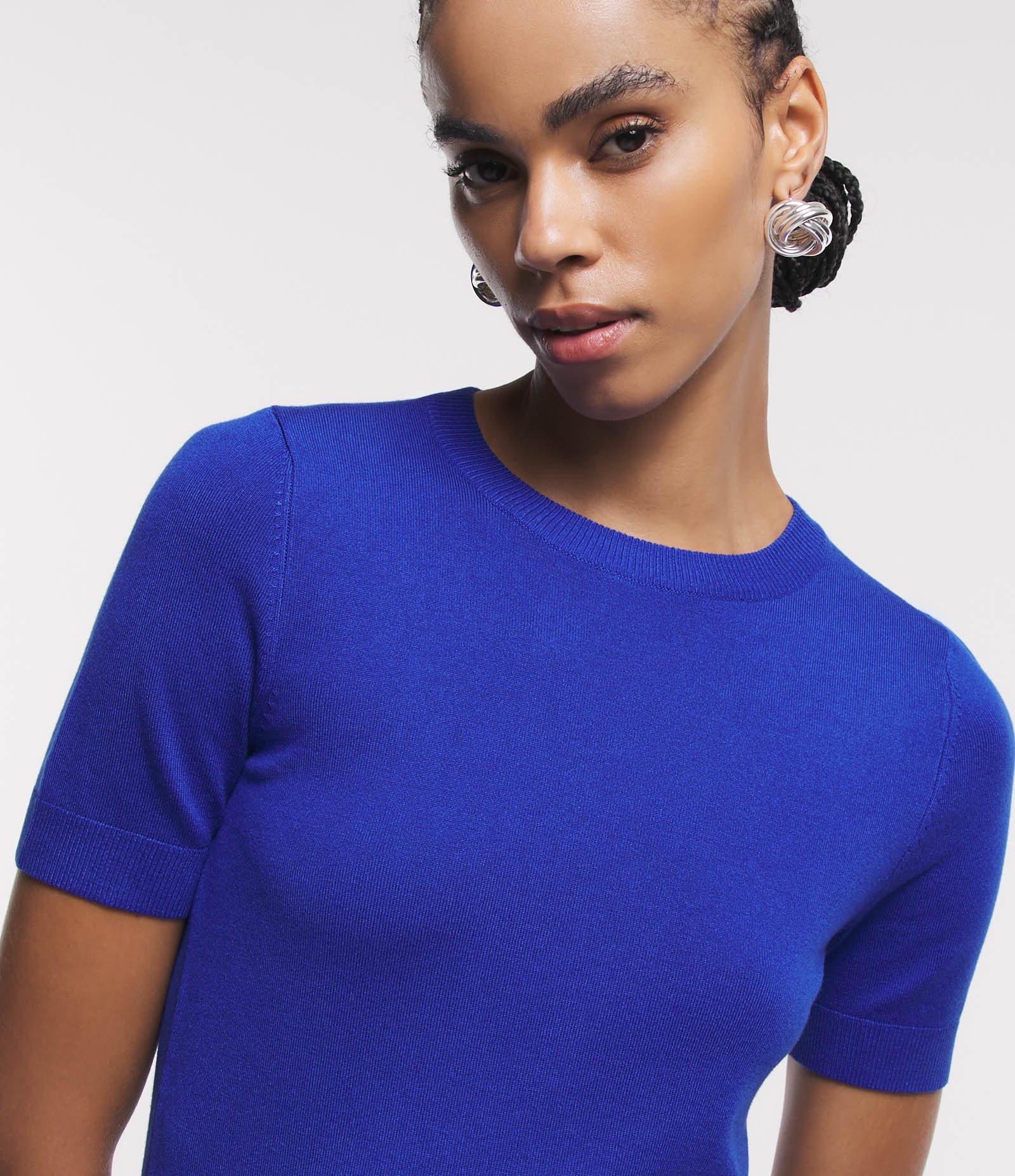 Blusa Básica em Tricô com Barra Canelada 4