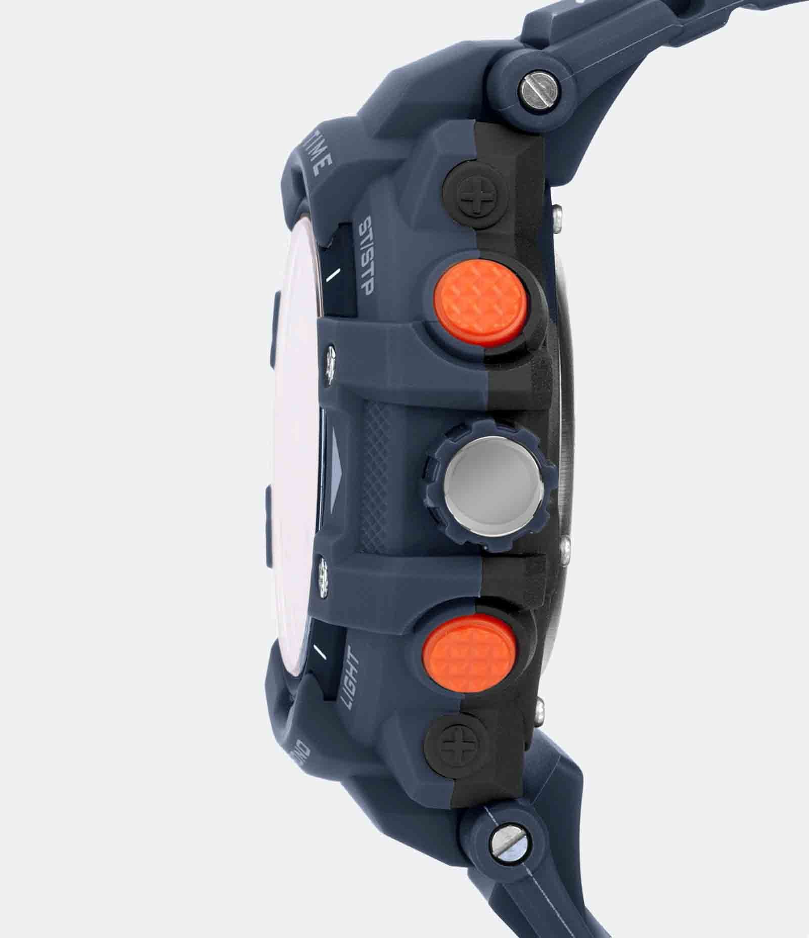 Relógio Mormaii Anadigi com Pulseira em Silicone e Caixa em Policarbonato MOMD13290A 8A Azul Matte 2