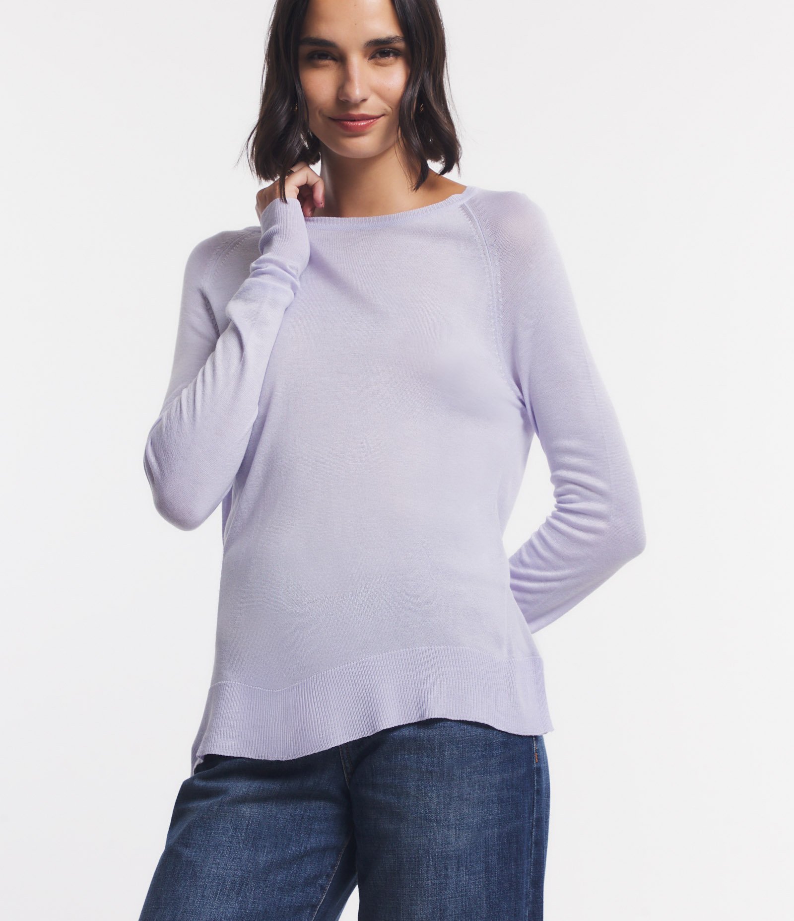 Suéter em Tricô com Gola Redonda 2