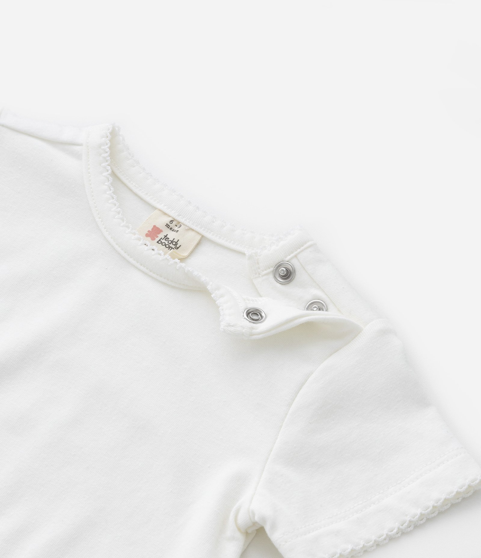 Macaquinho Infantil Canelado com Estampa de Florzinhas - Tam 0 a 18 meses Verde 5