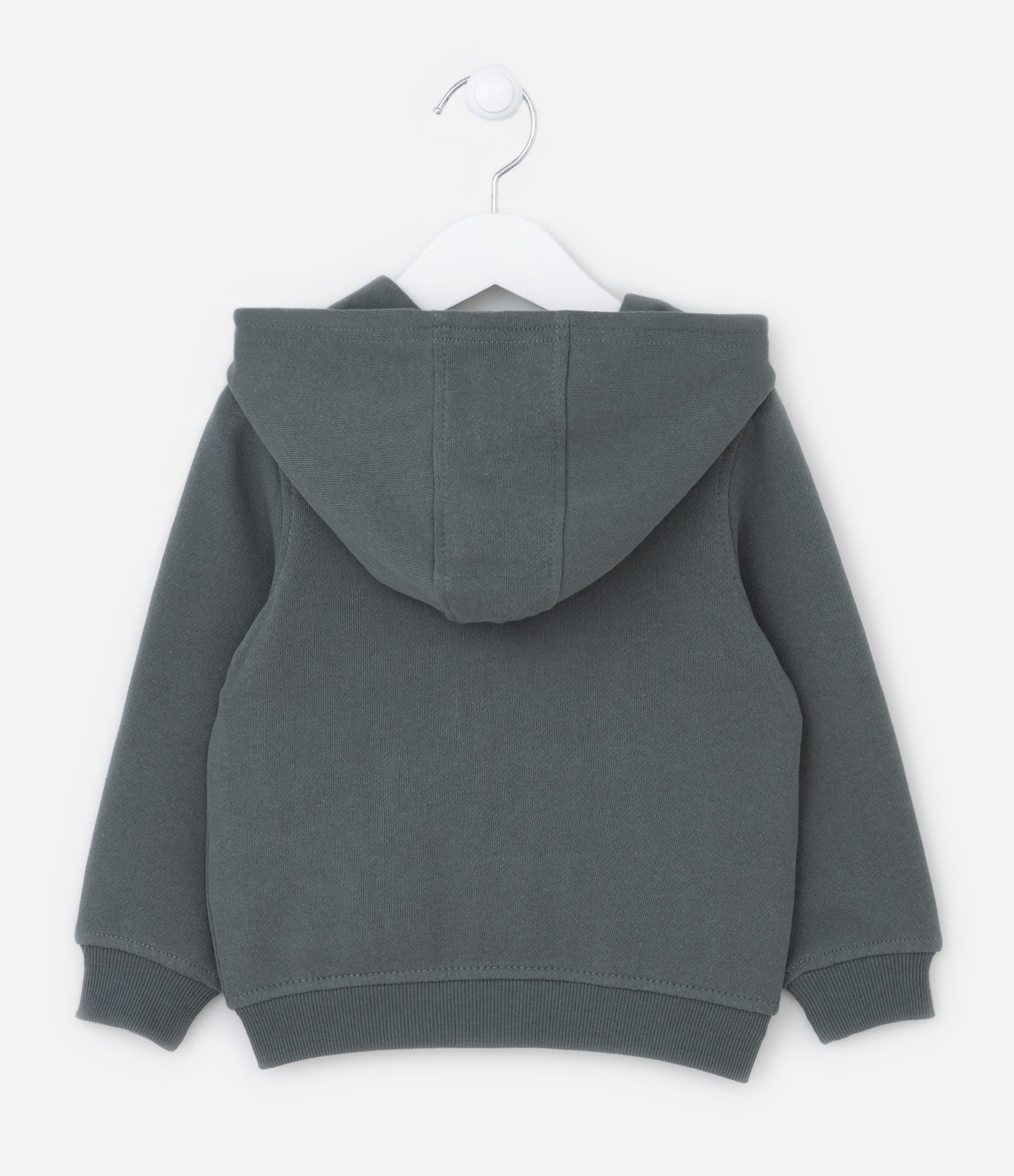 Blusão Infantil Básico Liso com Capuz e Bolso - Tam 1 a 4 anos 2