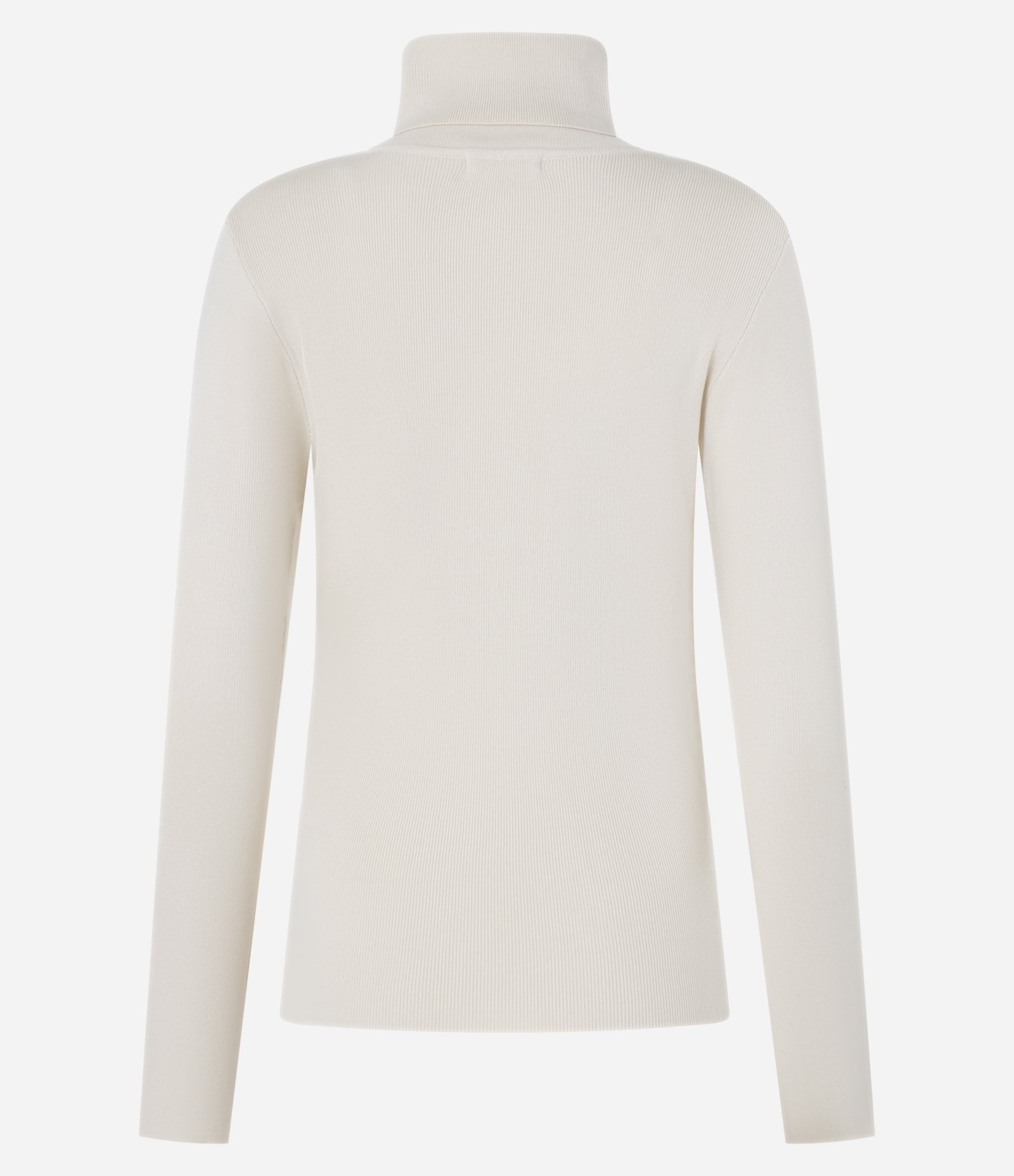 Suéter em Tricô com Gola Alta Estruturada Off White 3