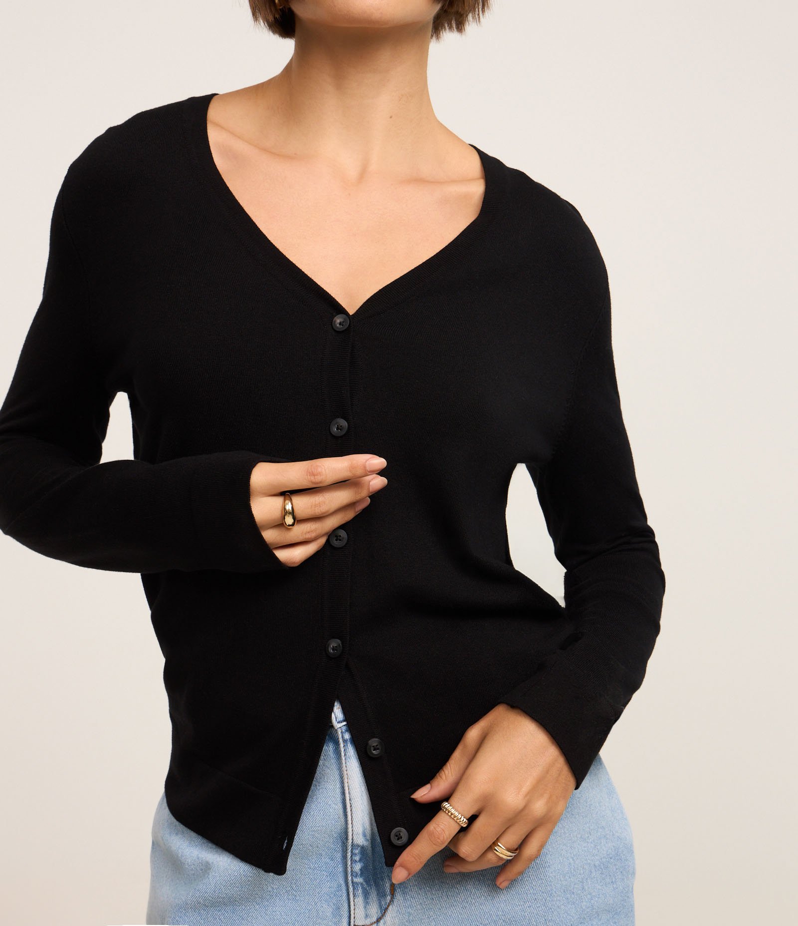 Cardigan em Tricô com Fechamento em Botões 3