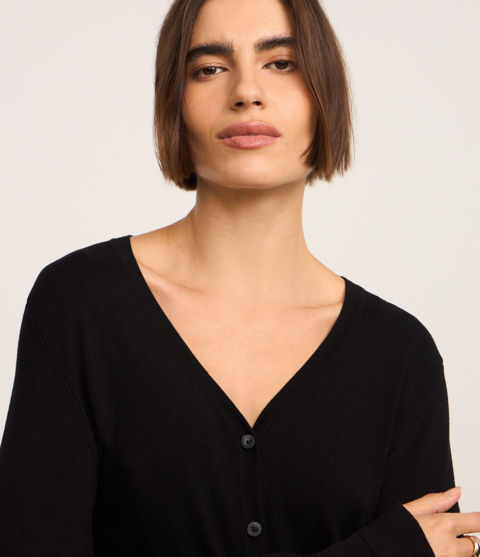 Cardigan em Tricô com Fechamento em Botões 4