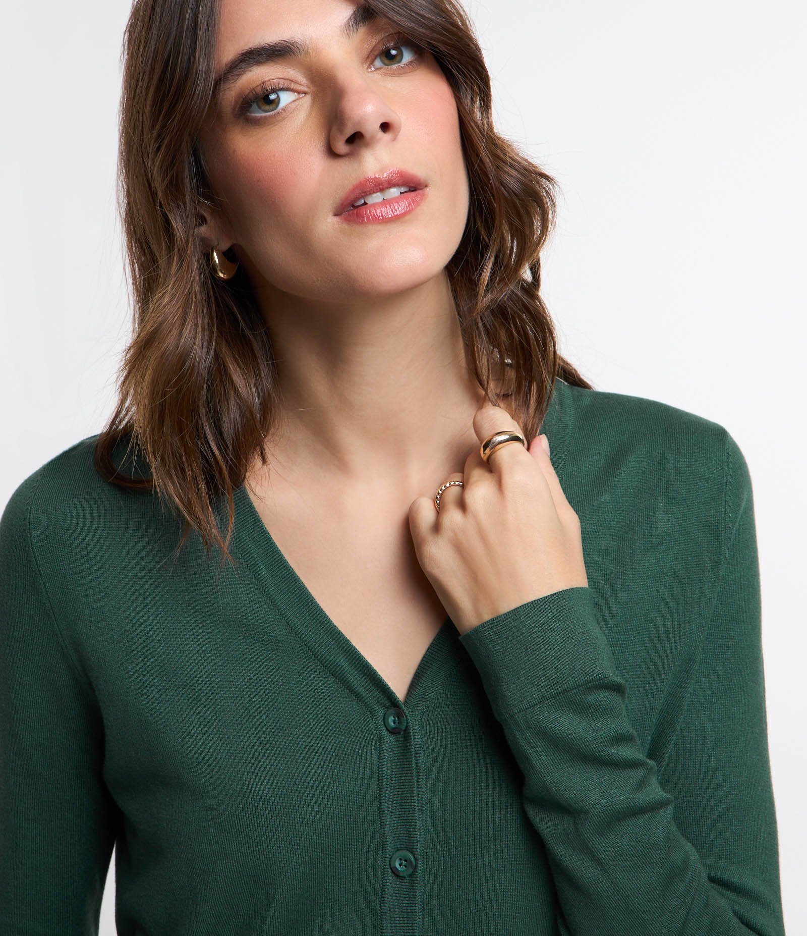 Cardigan em Tricô com Fechamento em Botões 4