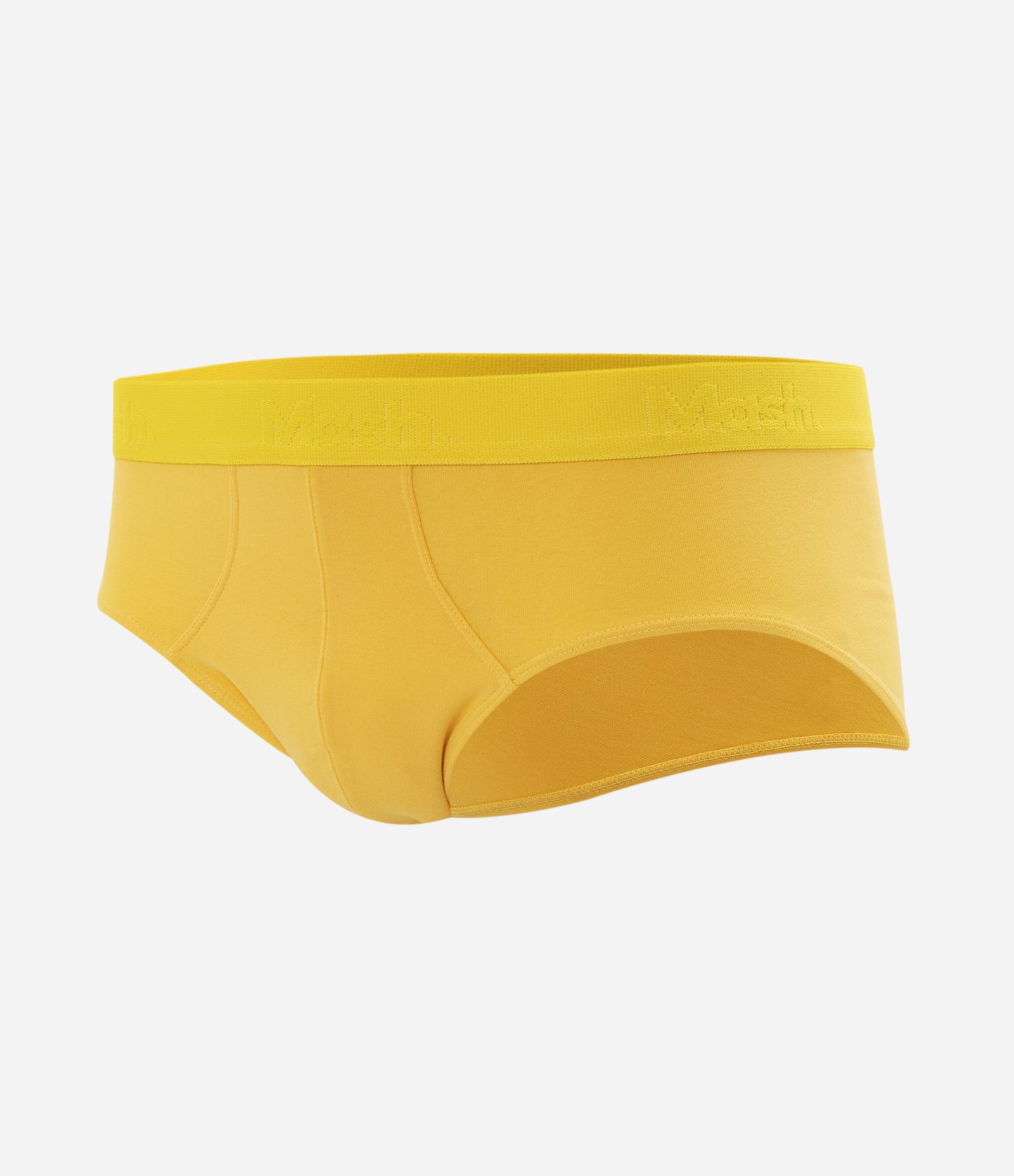 Cueca Slip em Meia Malha com Cós Elástico Mash Amarelo 1