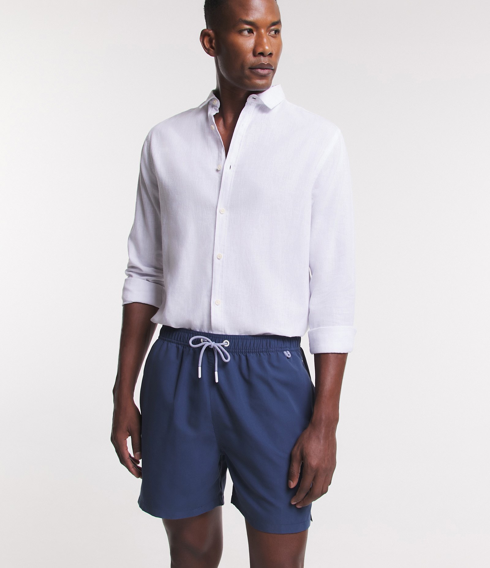 Bermuda de Banho em Peach Touch com Cós Elástico 4