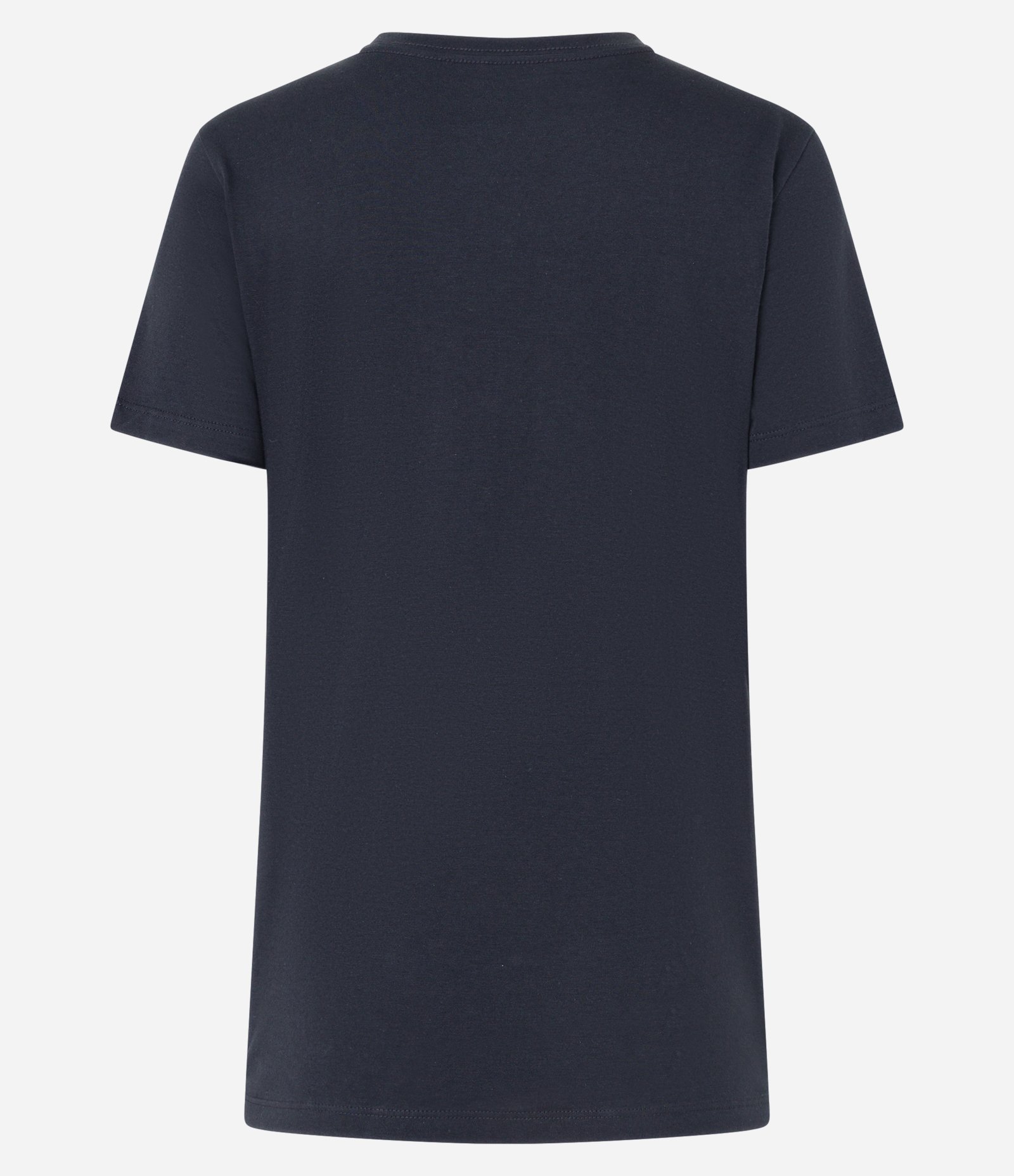 Blusa Básica em Algodão Peruano com Decote V Preto 6