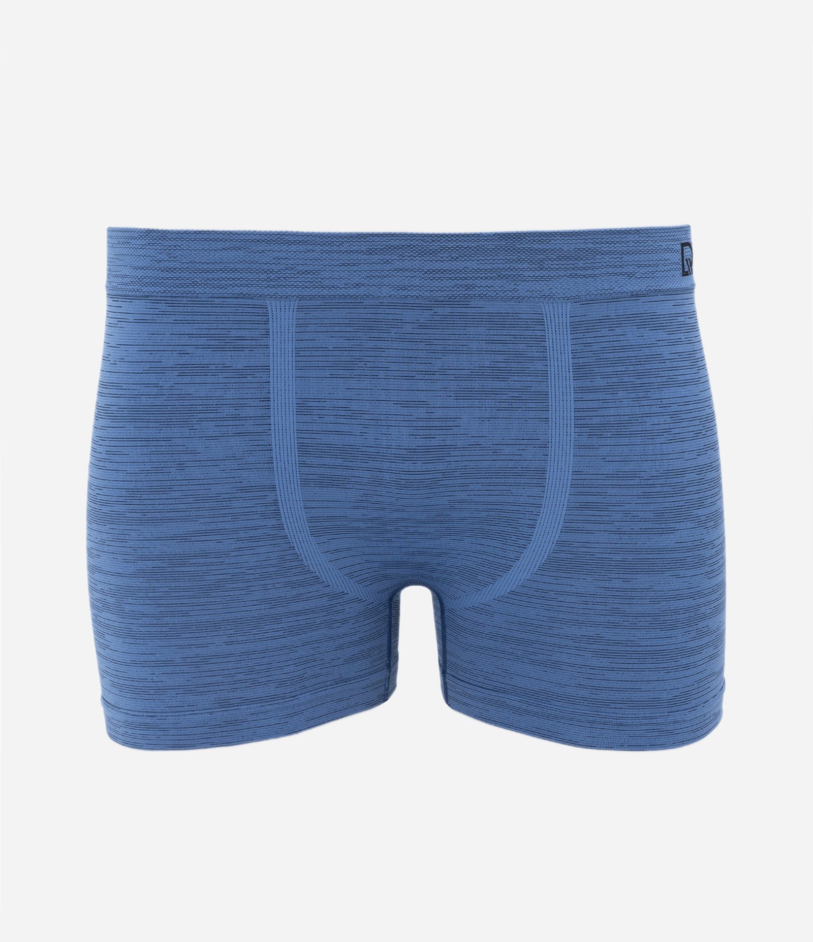 Cueca Boxer em Microfibra com Textura e sem Costura Del Rio Azul Médio 1