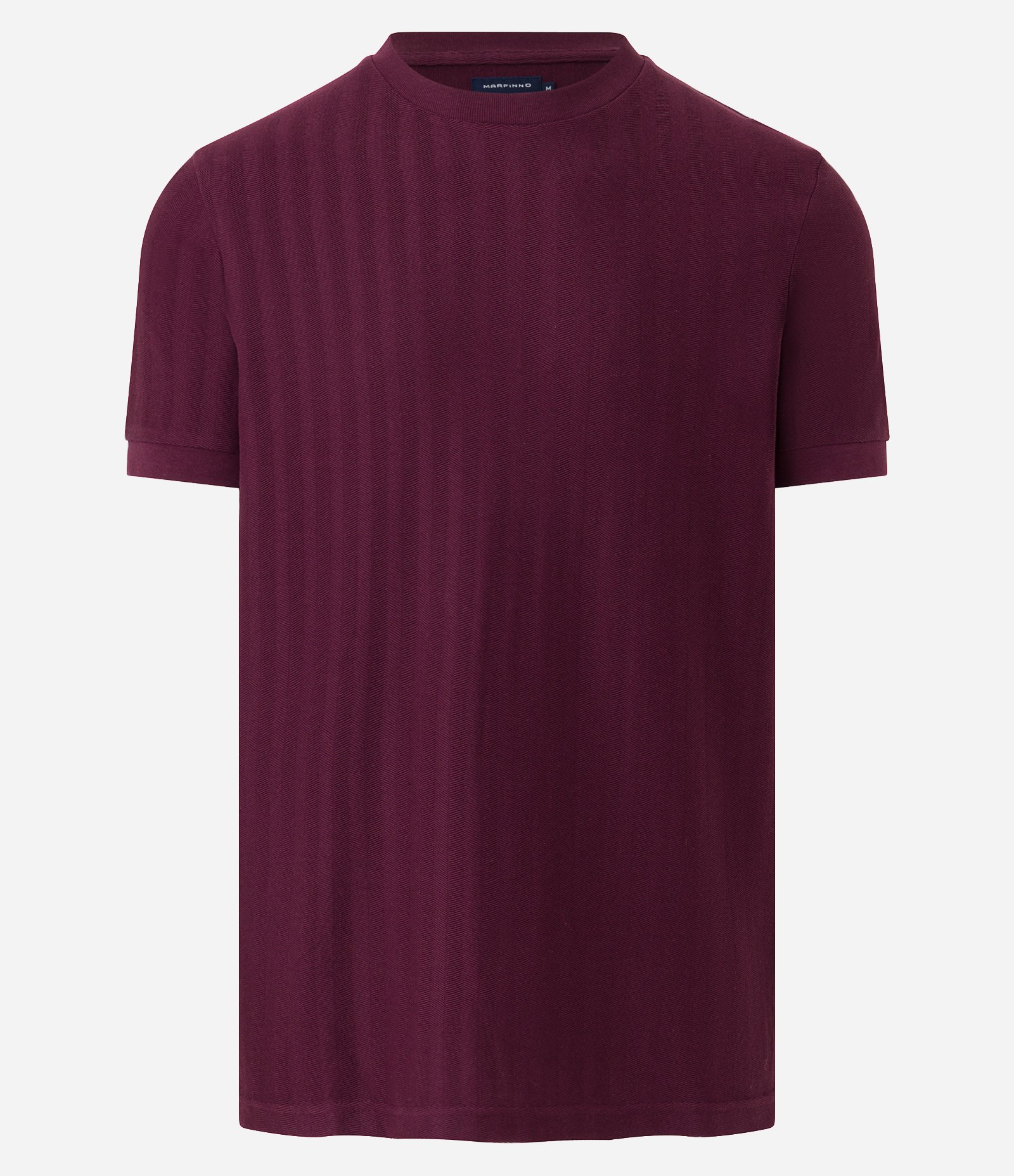 Camiseta Slim em Algodão Texturizado com Listras Sólidas 6