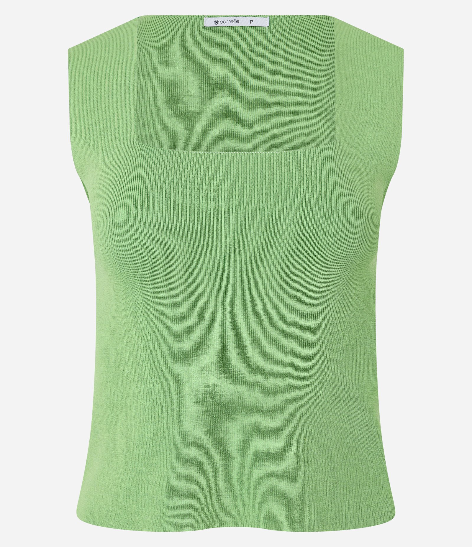 Blusa em Tricô com Decote Quadrado Verde Limão 5