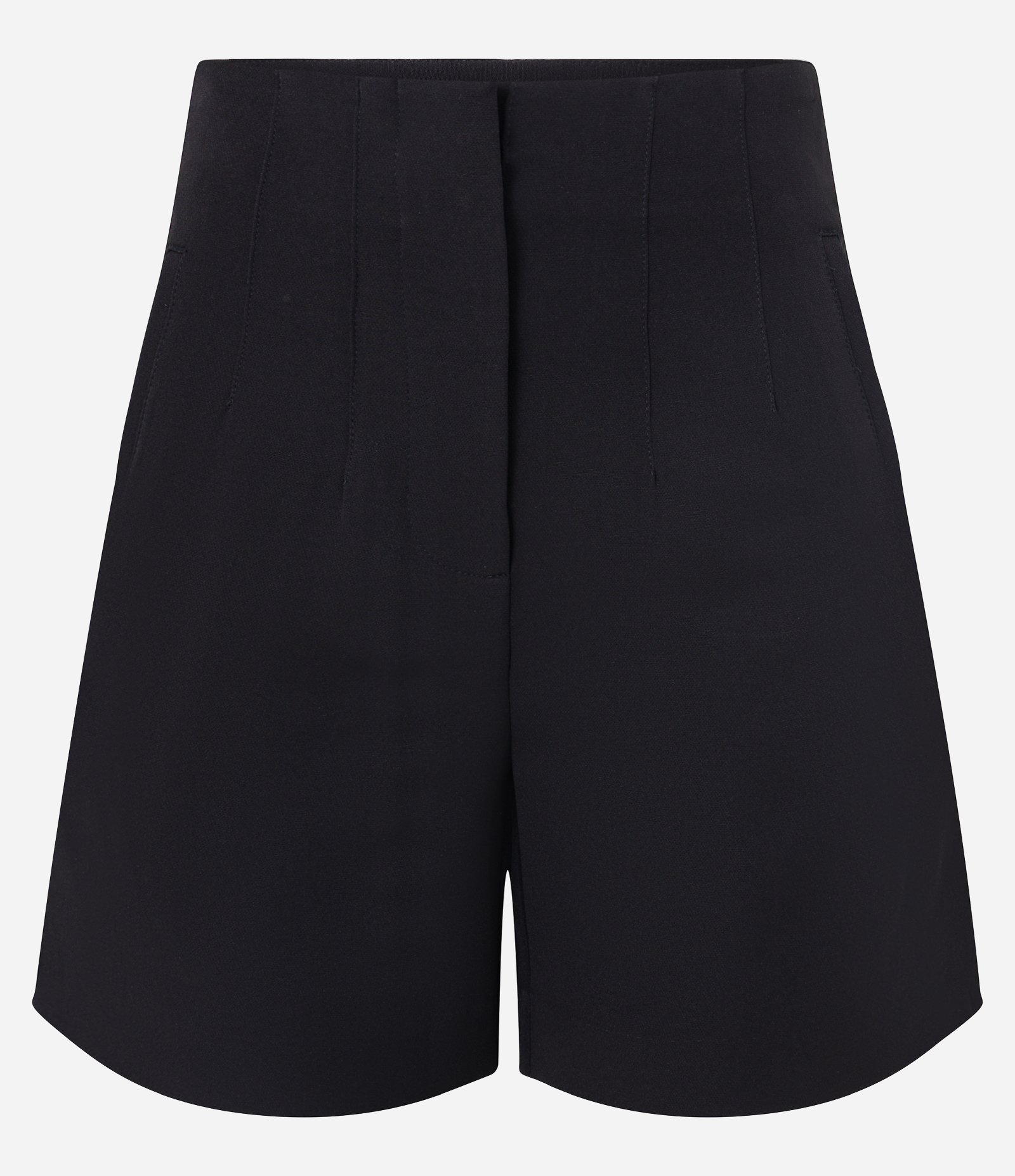 Short Alfaiatado Cintura Alta com Pences e Bolsos Preto 6