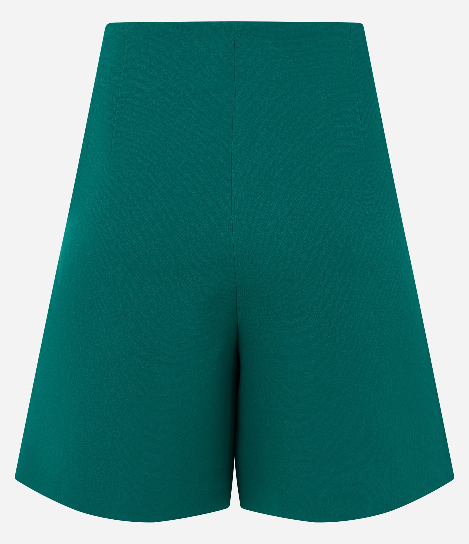 Short Alfaiatado Cintura Alta com Pences e Bolsos Verde Floresta 6