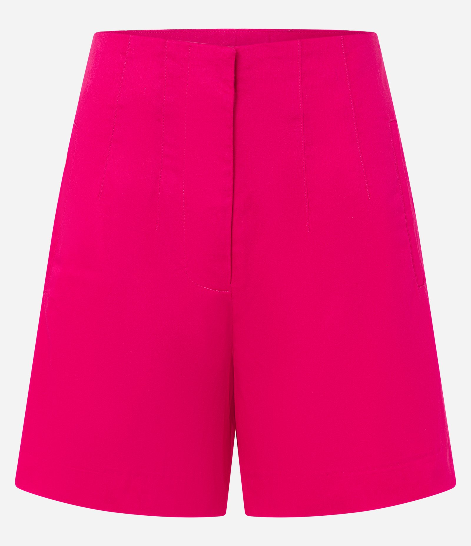 Short Alfaiatado com Costura Aparente no Cós Rosa 1