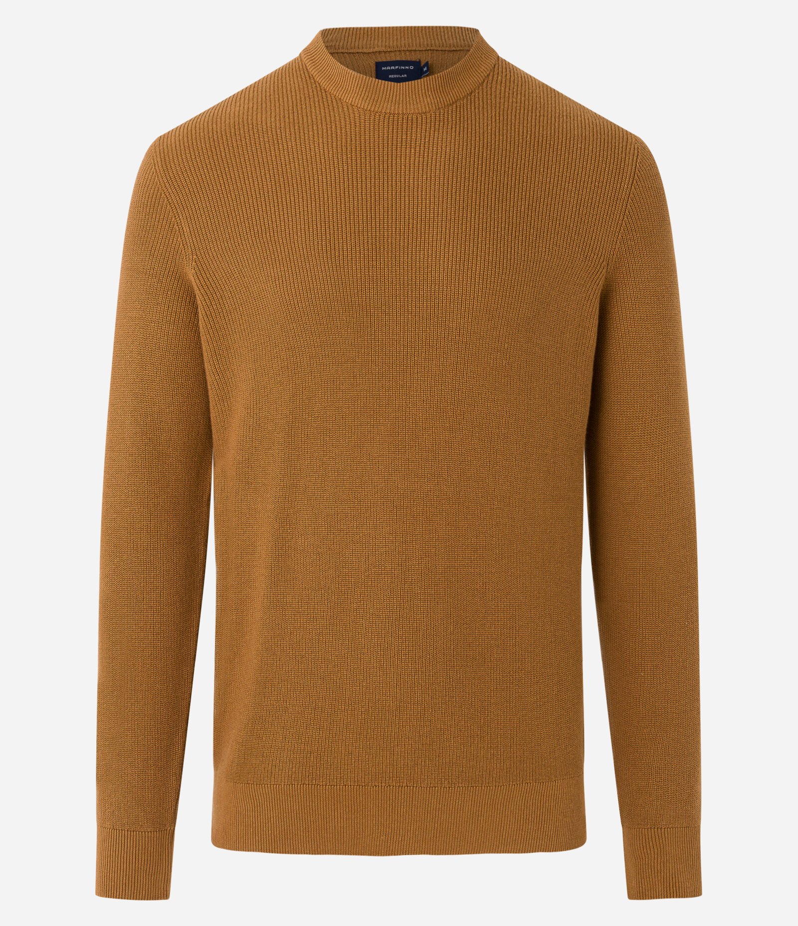 Suéter Comfort em Tricô com Textura e Gola Redonda Marrom 7