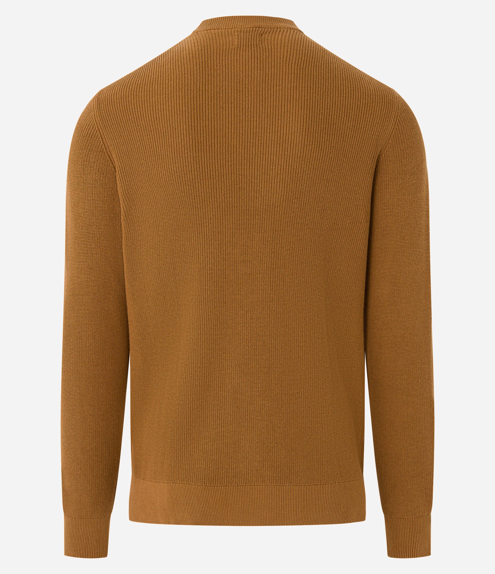 Suéter Comfort em Tricô com Textura e Gola Redonda Marrom 9