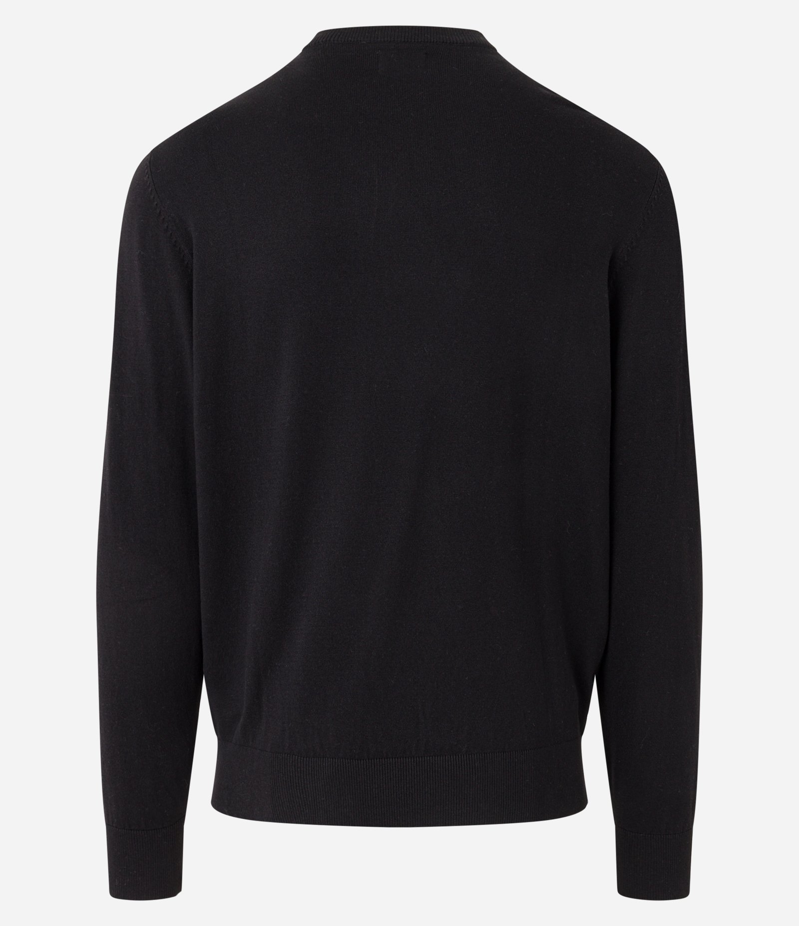 Suéter em Tricô com Textura Quadriculada Preto 8