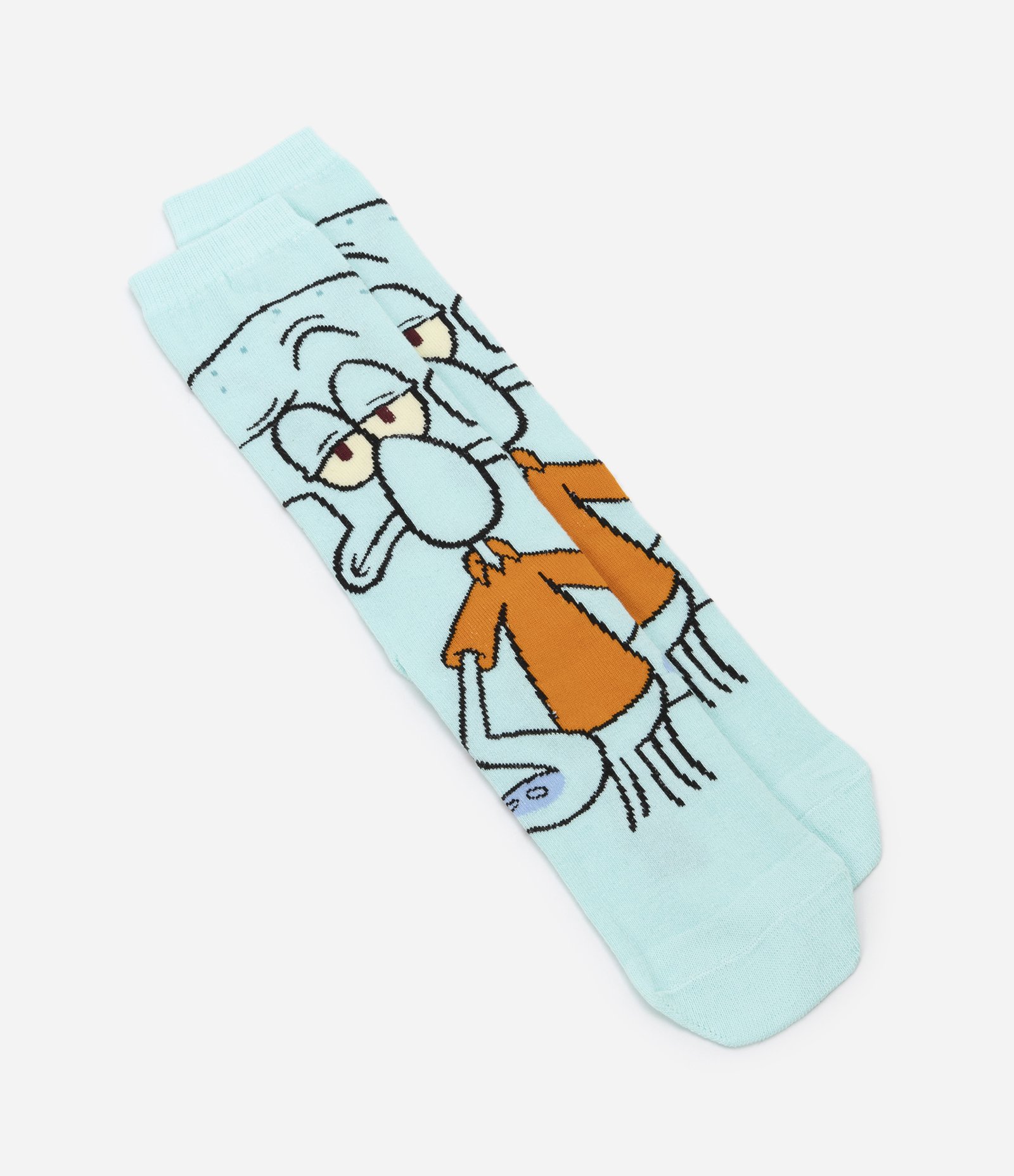 Meia Cano Alto em Algodão com Estampa do Lula Molusco Verde Claro 4