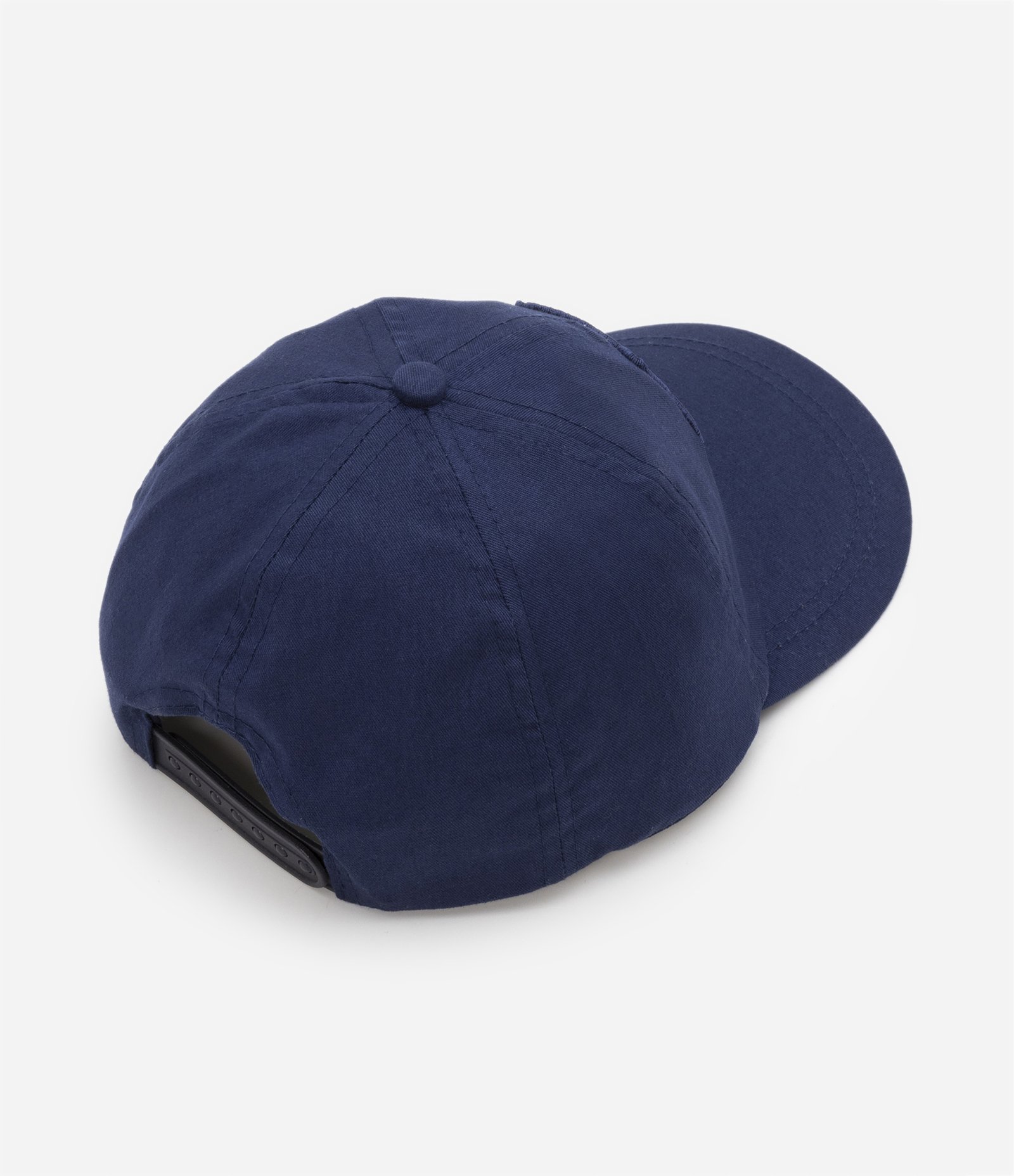 Boné Infantil em Algodão com Aba Curva e Bordado e Tubarão - Tam U Azul 2