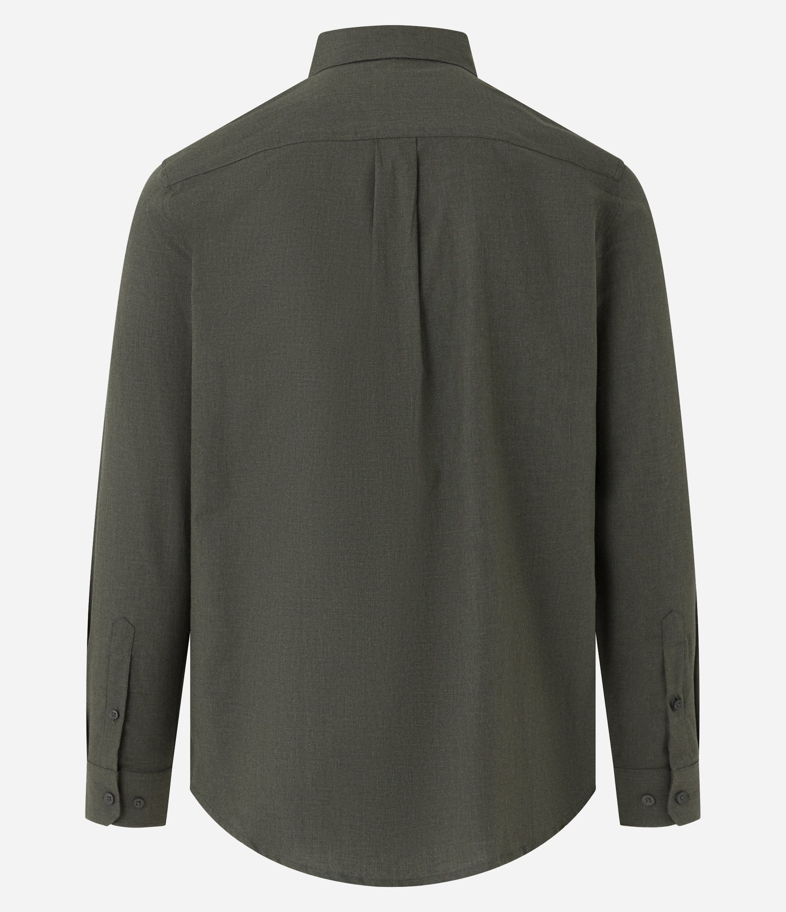 Camisa em Algodão com Botões Frontais e Efeito Mescla Verde 7