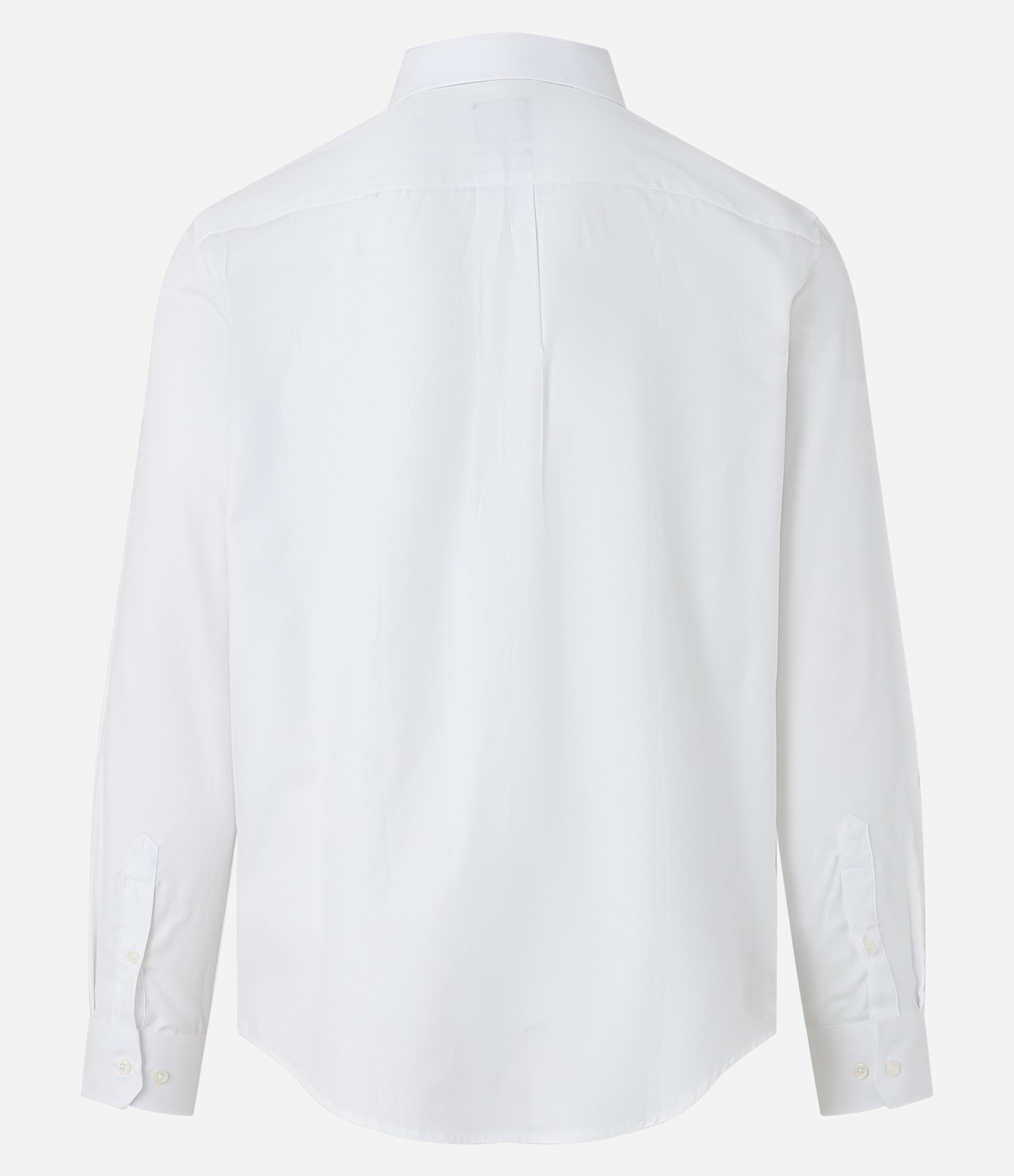 Camisa em Tricoline com Gola Lapela e Textura Mercerizada Branco 8