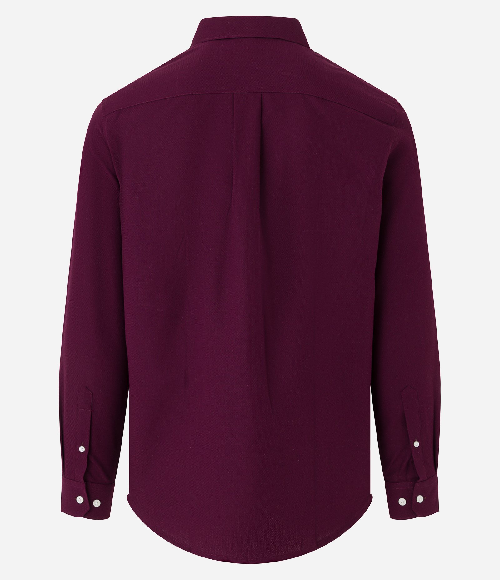 Camisa Regular em Algodão com Textura Maquinetada Vermelho 8