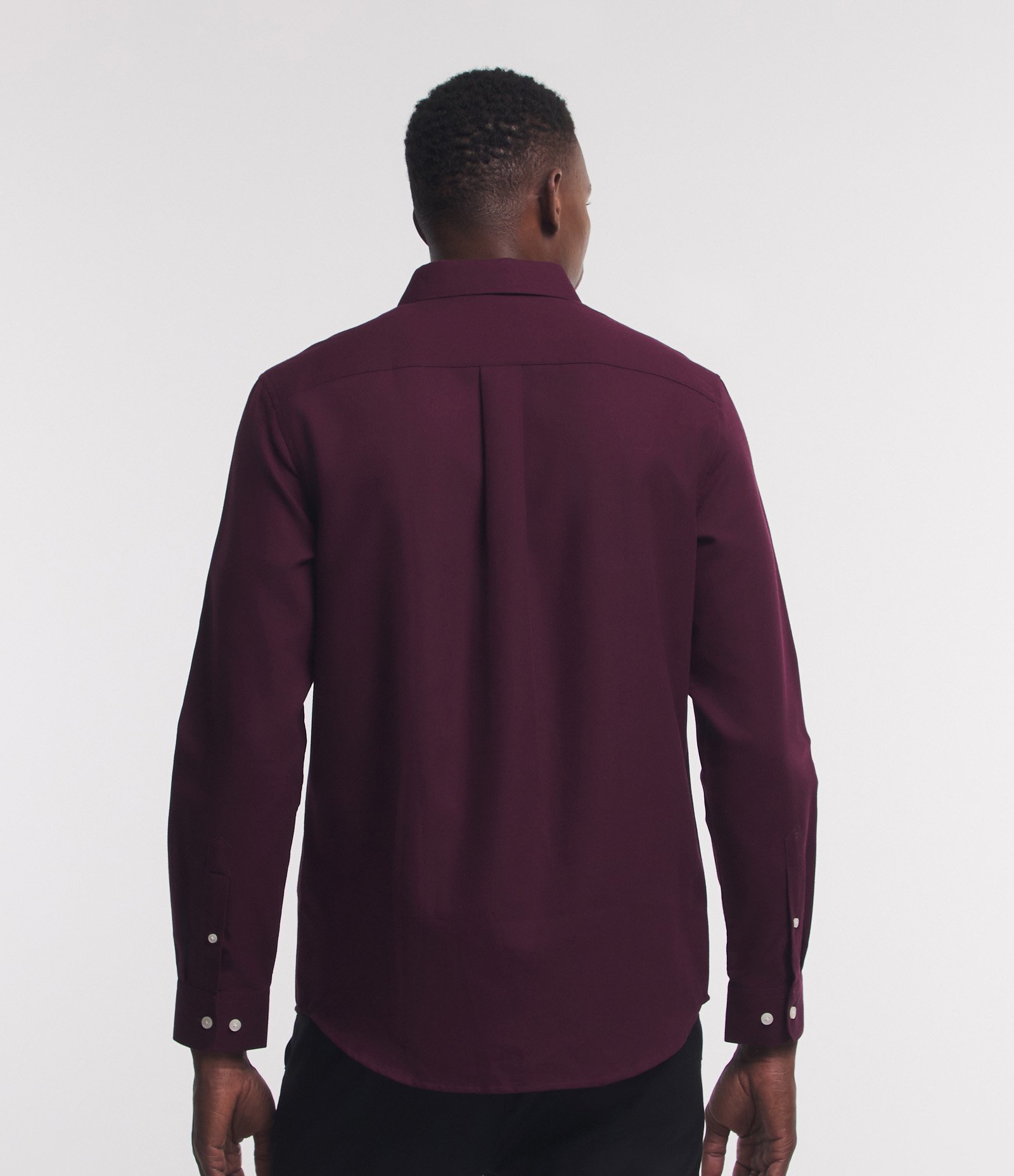 Camisa Regular em Algodão com Textura Maquinetada Vermelho 4