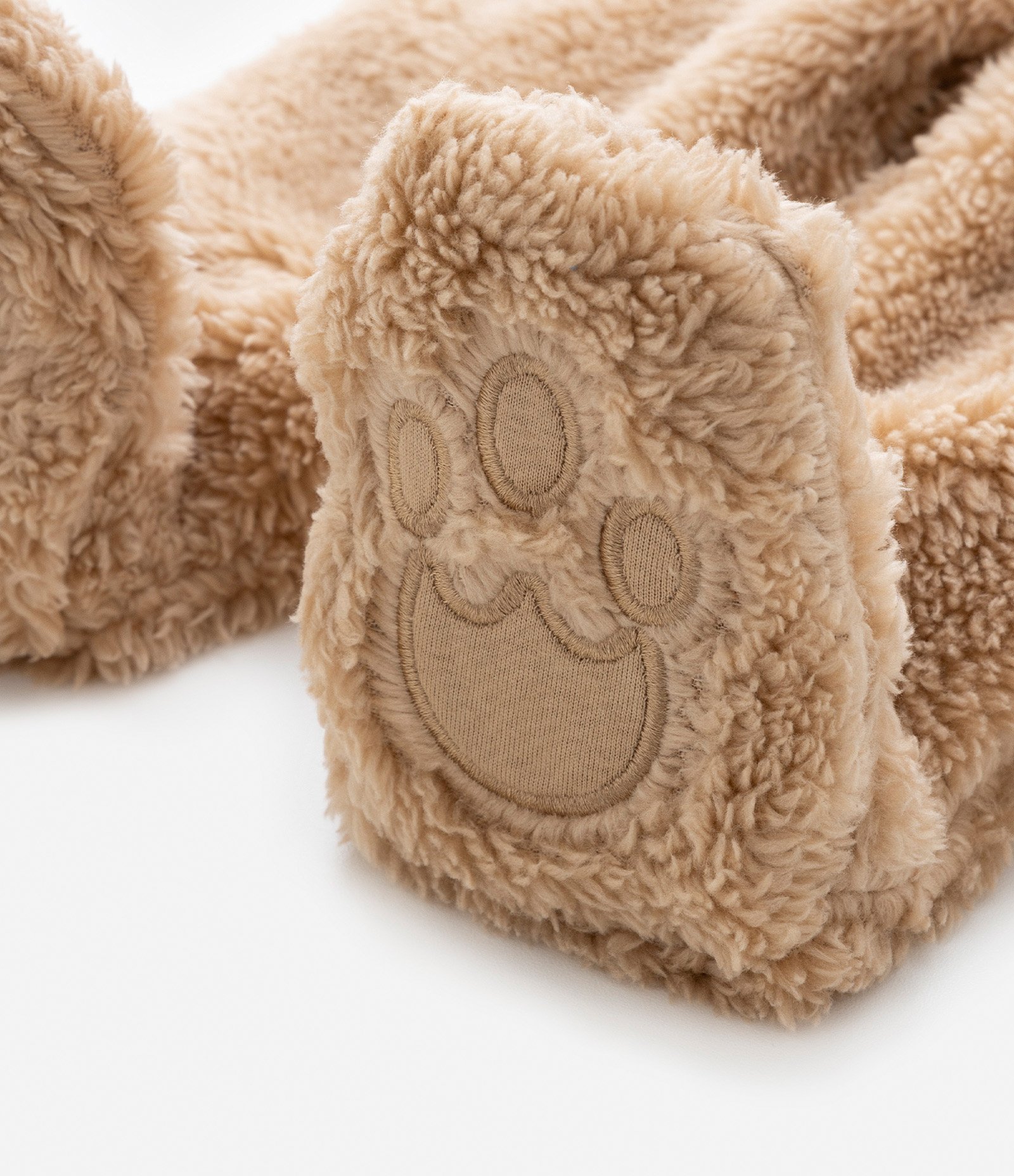 Calça Infantil Peludinha com Bordado de Patinha - Tam 0 a 18 meses Marrom 6