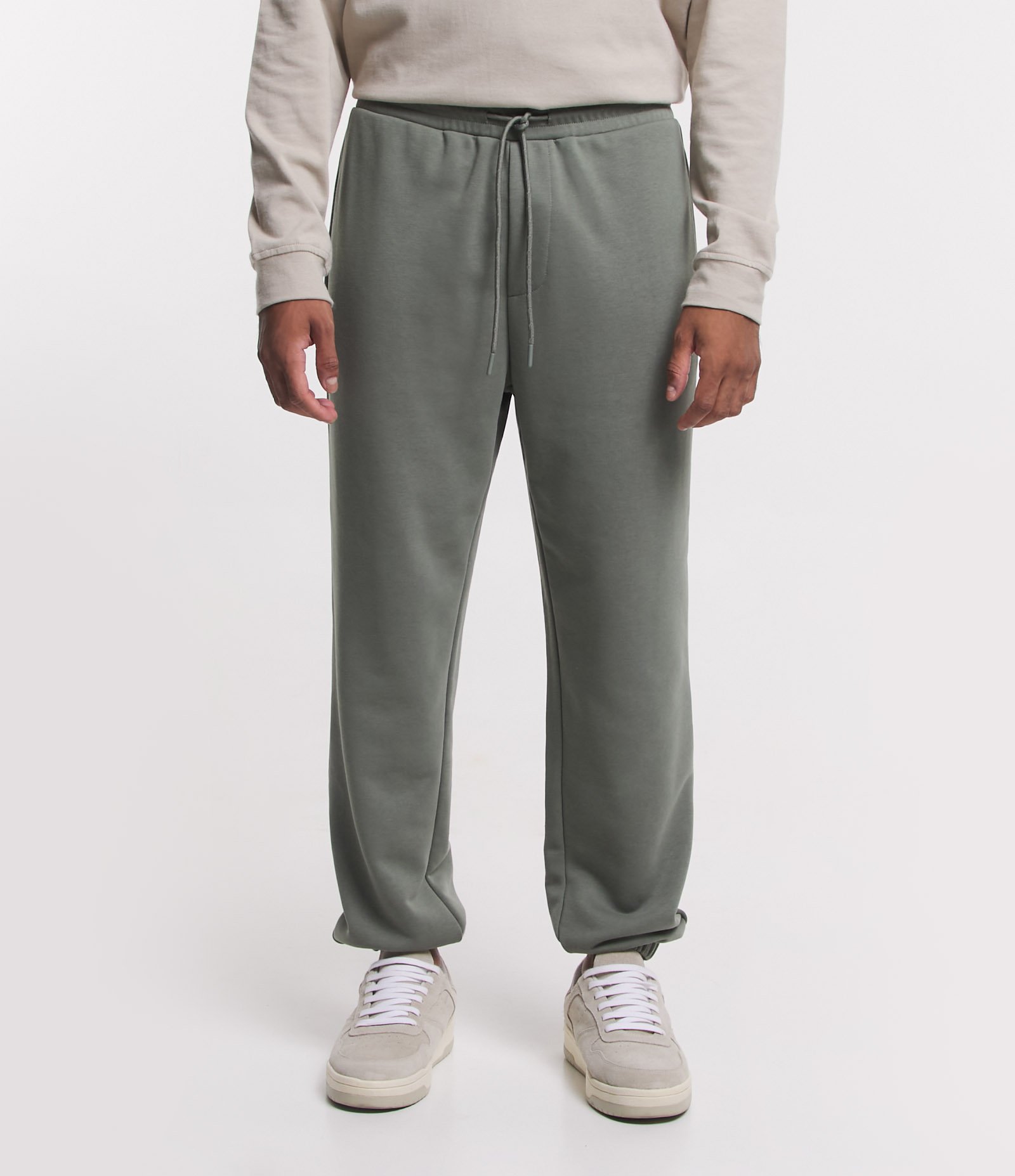 Calça Jogger em Moletom com Forro em Fleece Verde 2