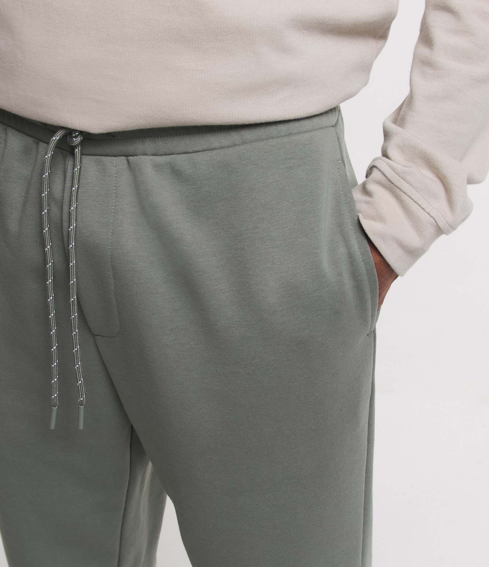 Calça Jogger em Moletom com Forro em Fleece Verde 4