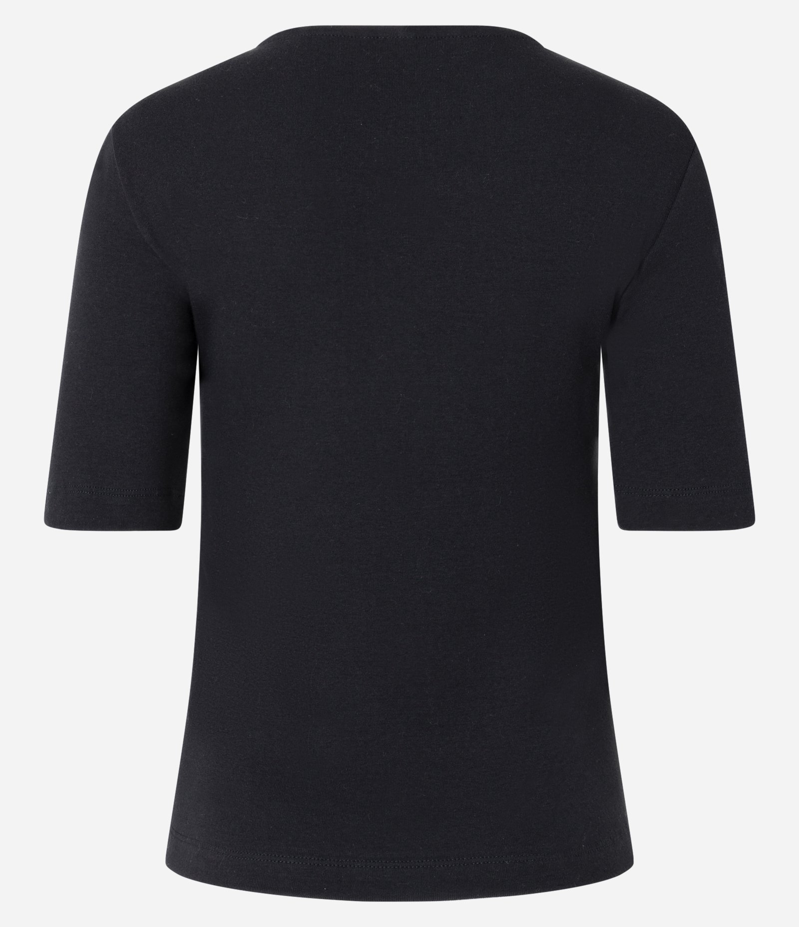 Blusa em Meia Malha com Detalhe Trançado e Vazado na Gola Preto 3