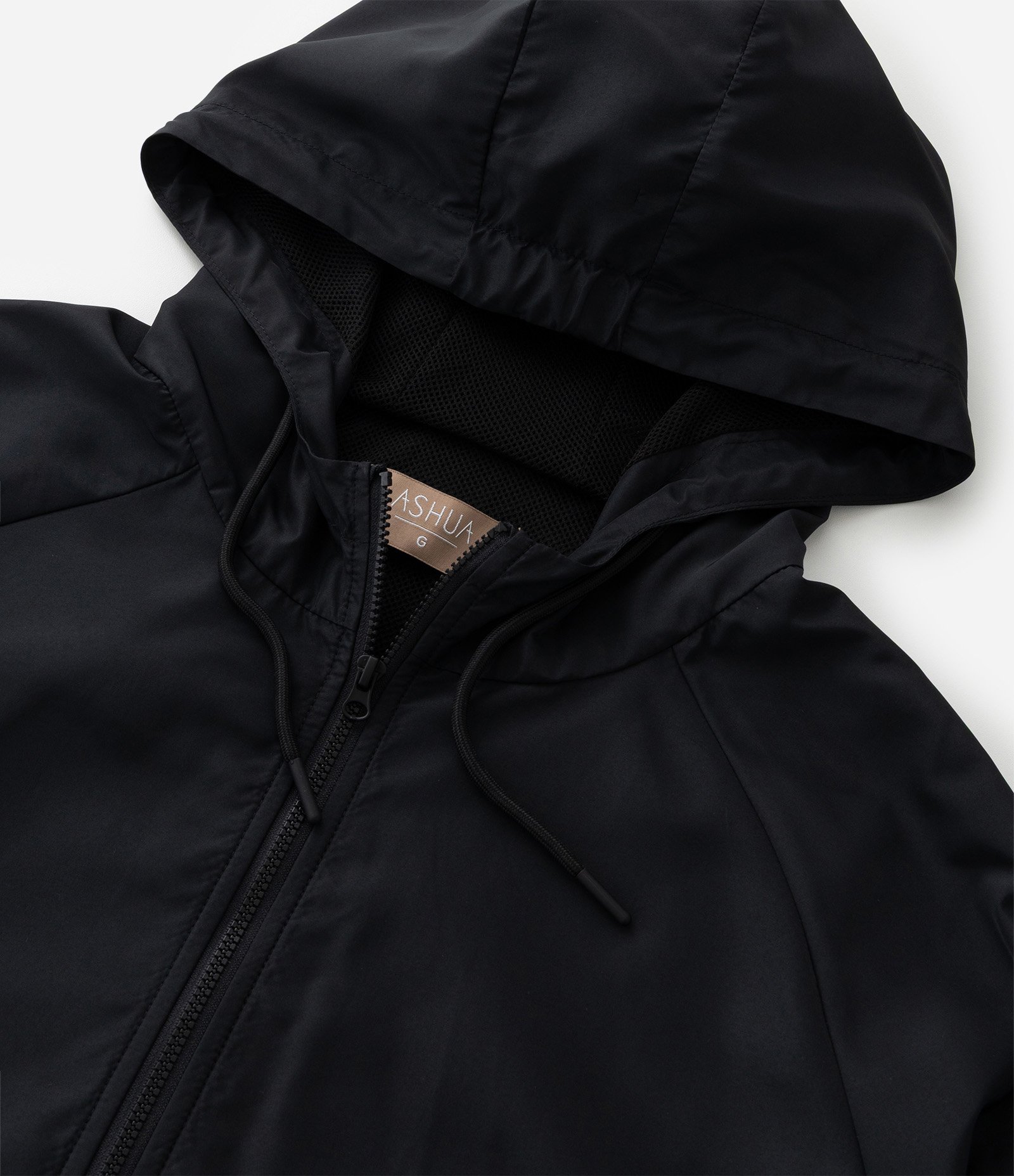 Jaqueta Corta-Vento Esportiva com Capuz Curve & Plus Size Preto 9