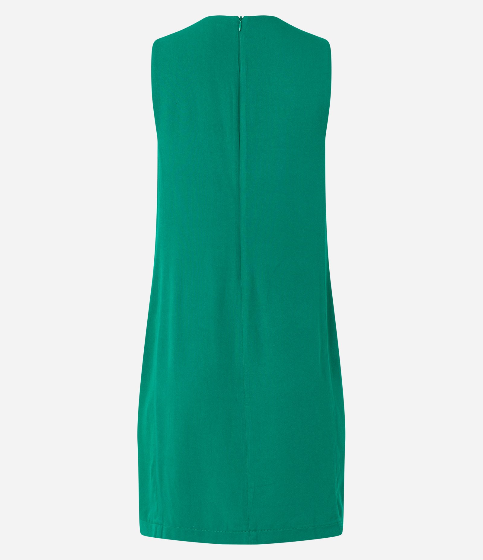 Vestido Em Viscolinho Al A Larga E Fechamento Em Z Per Nas Costas Verde