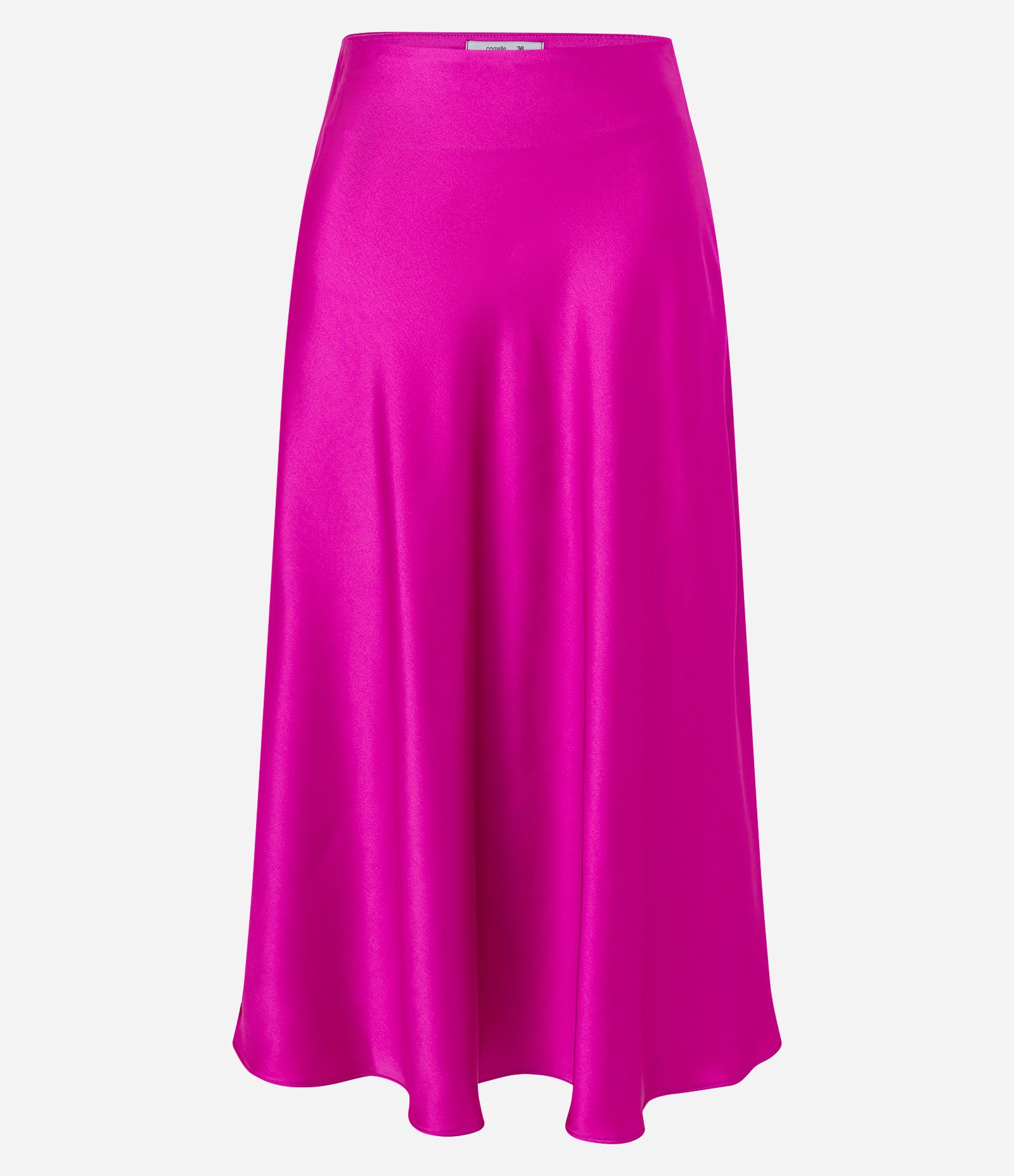 Saia Evasê Acetinada Slip Rosa 6