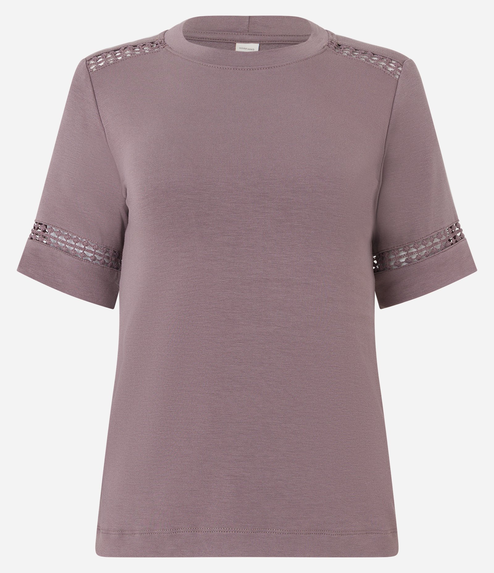 Blusa em Moletinho com Entremeios na Manga e Detalhe no Ombro Marrom Claro 5