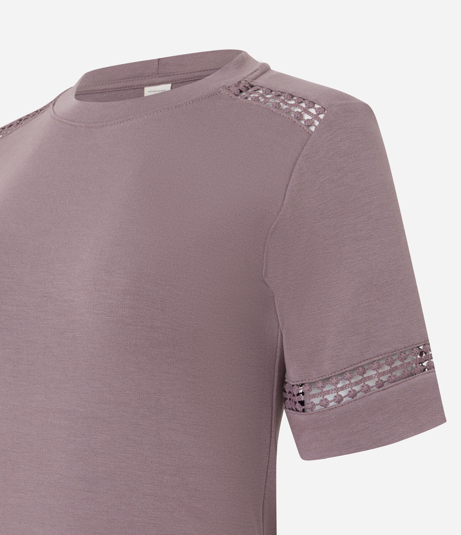 Blusa em Moletinho com Entremeios na Manga e Detalhe no Ombro Marrom Claro 6