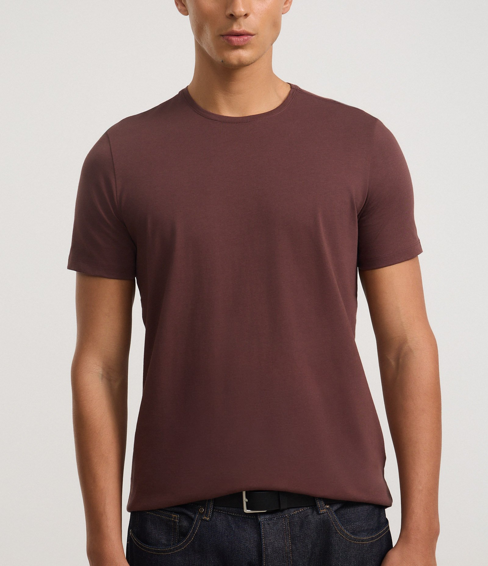 Camiseta Slim Básica em Algodão Peruano com Gola Redonda 3