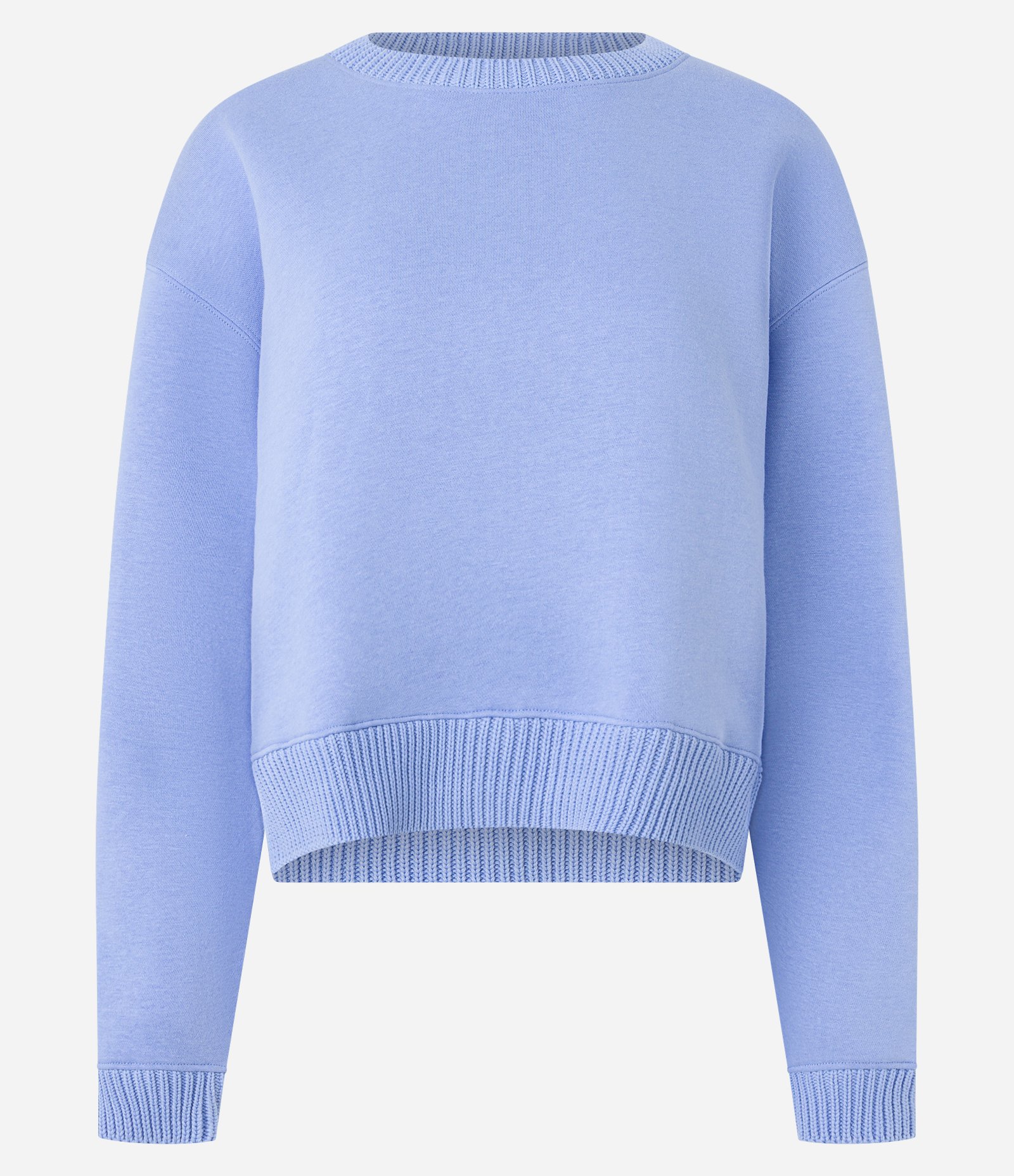 Blusão em Moletom com Ribana na Barra e Punhos Azul 5