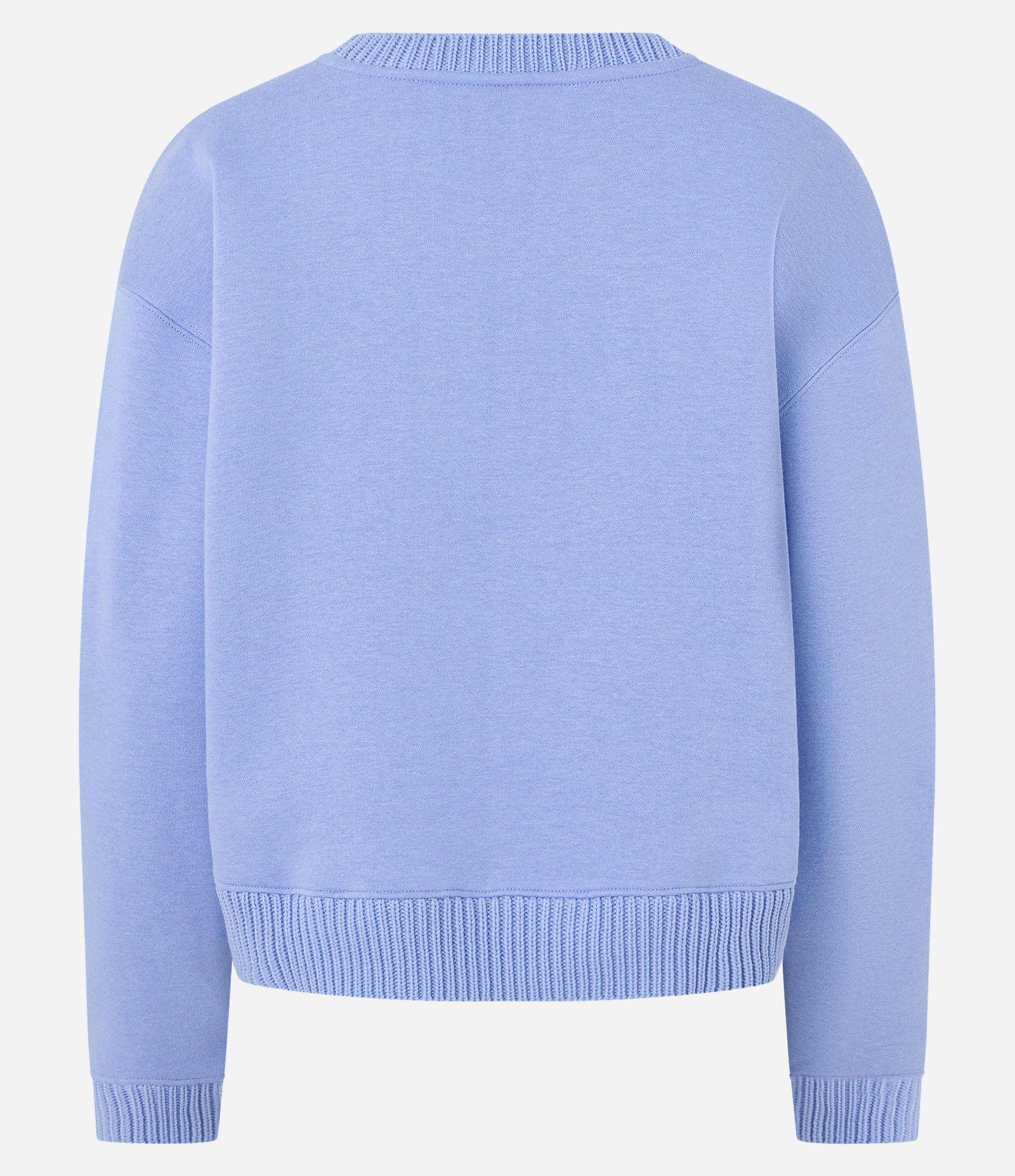 Blusão em Moletom com Ribana na Barra e Punhos Azul 6