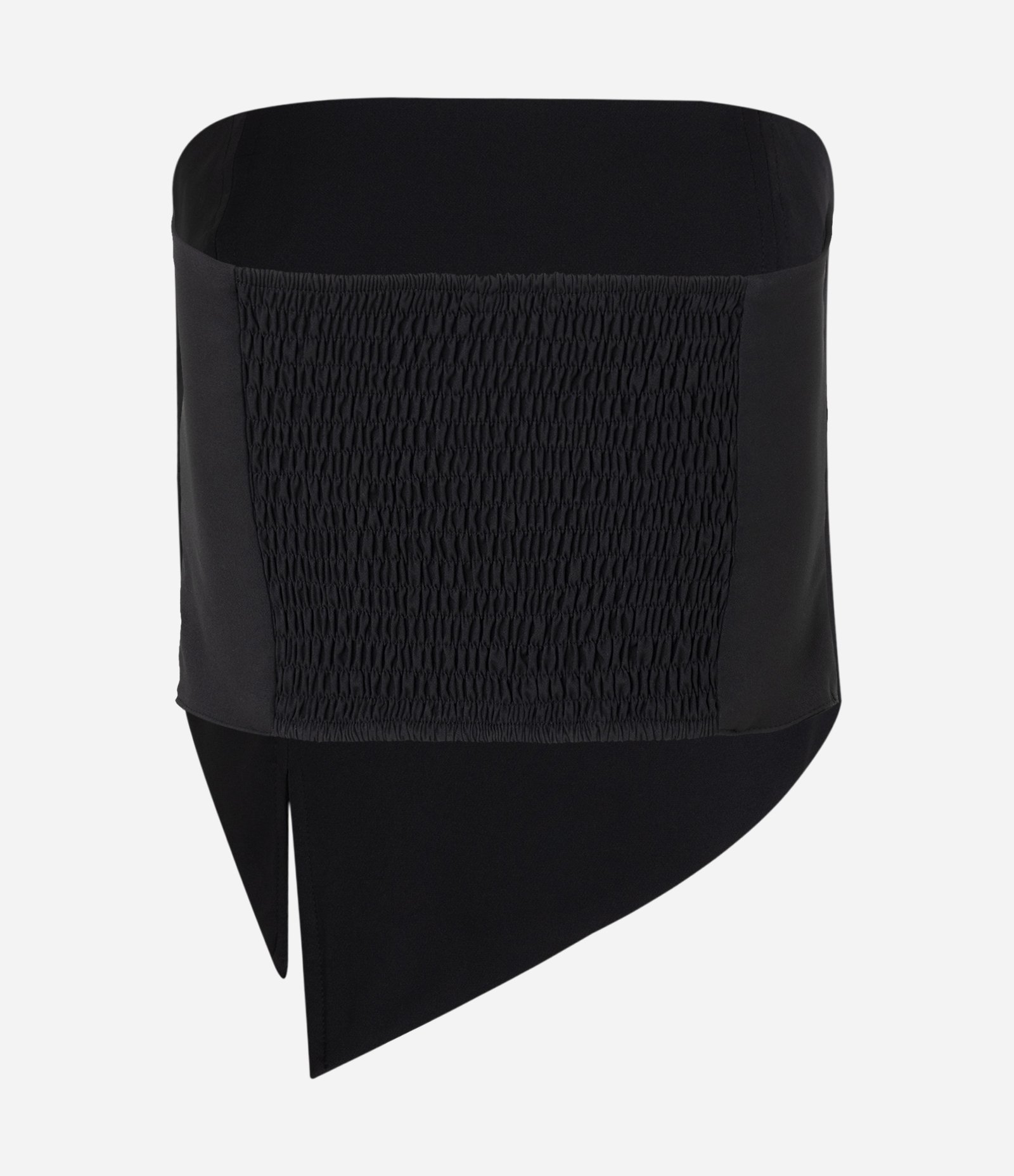 Top Tomara que Caia Alfaiatado com Ponta na Barra e Fenda Preto 6