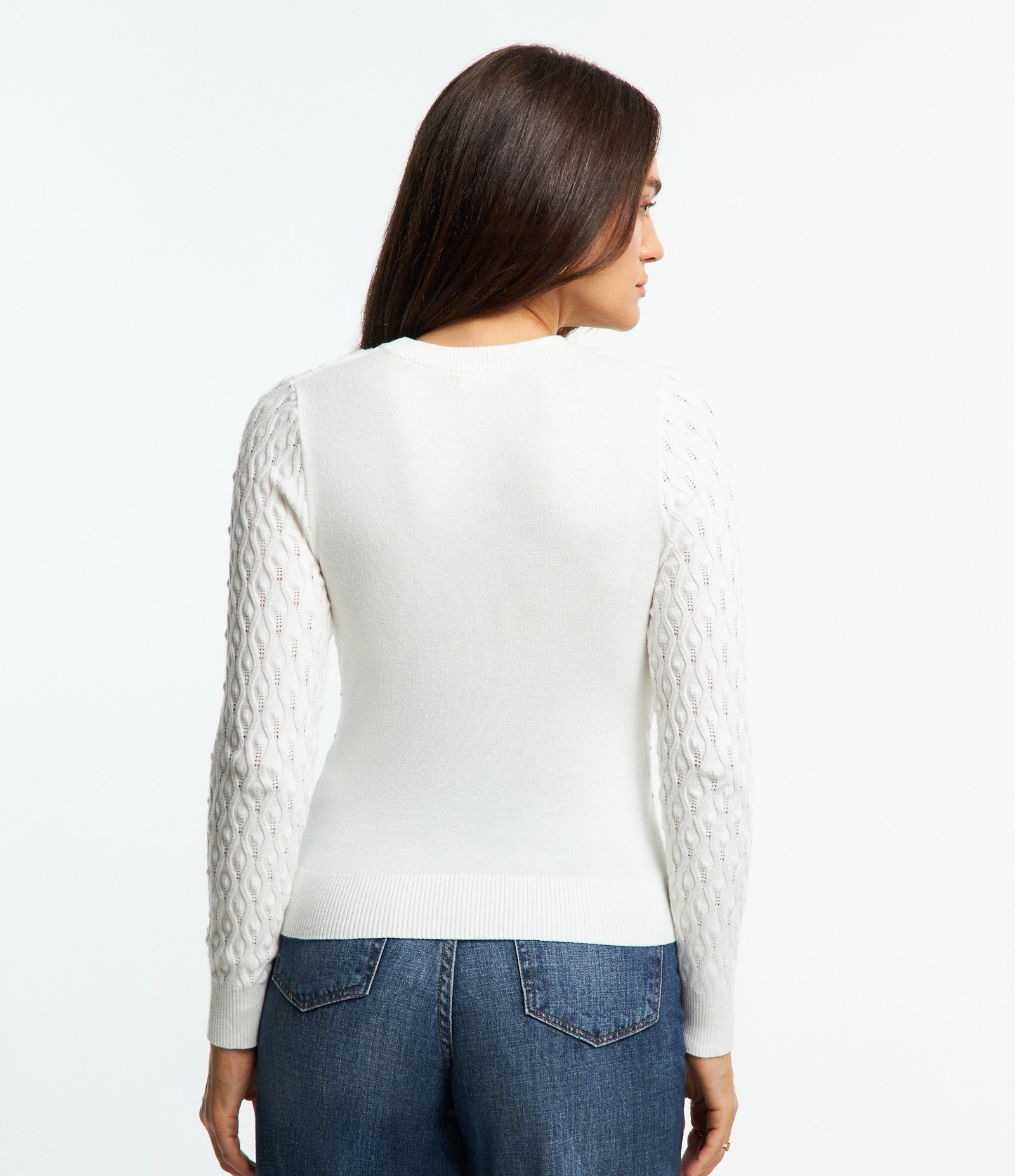 Blusa em Tricô com Textura de Ondinhas 4