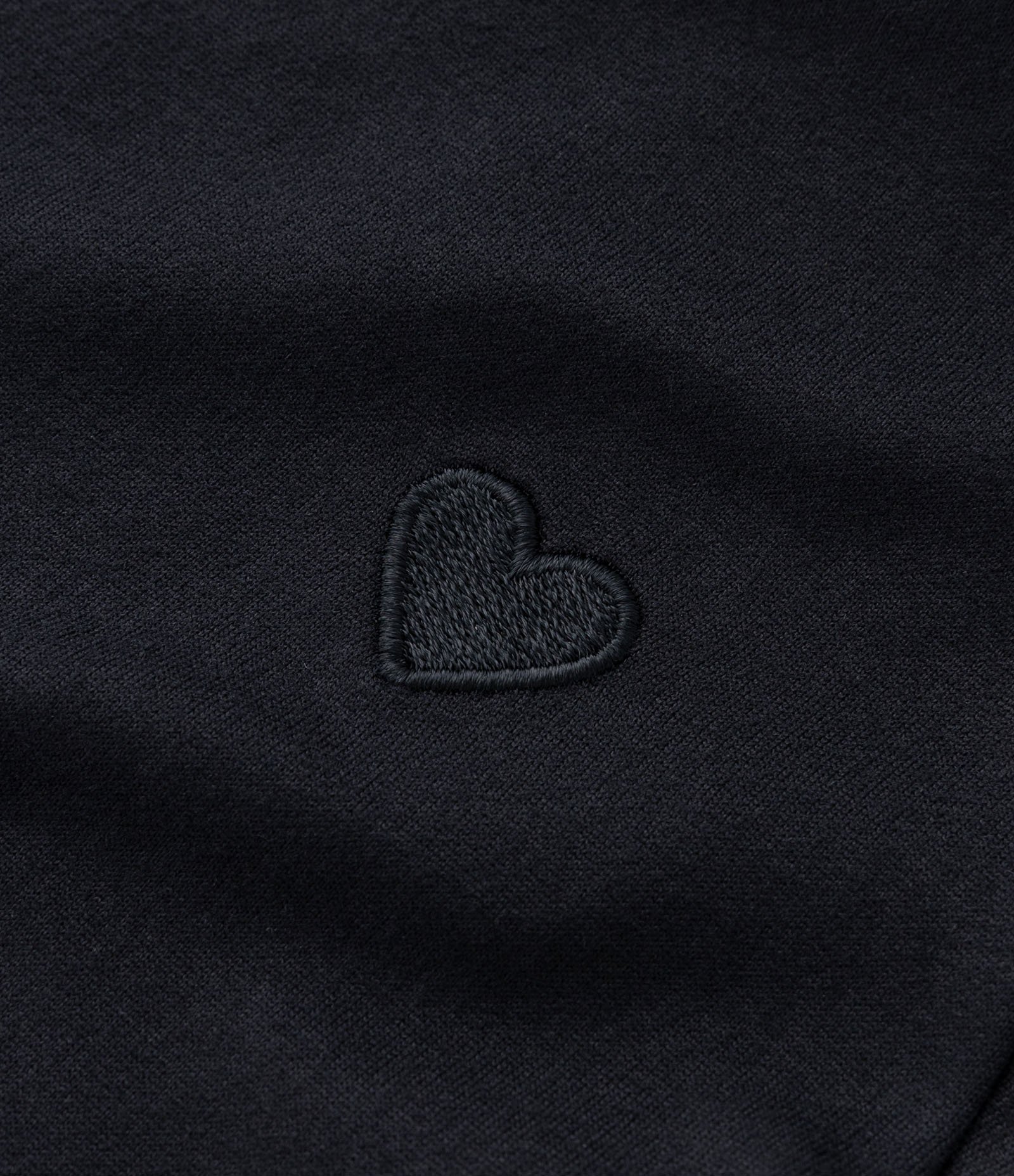 Blusa Térmica Infantil Quentinha com Bordado de Coração - Tam 1 a 5 Anos Preto 4