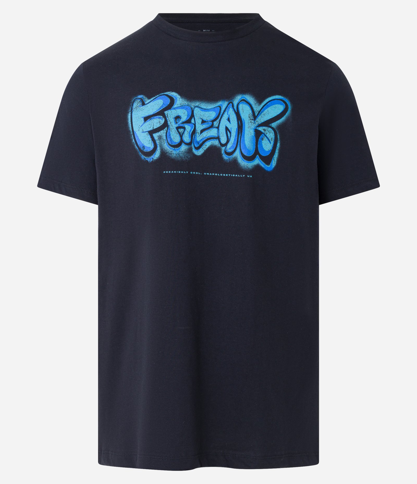 Camiseta Comfort em Meia Malha com Lettering Freak Preto 5