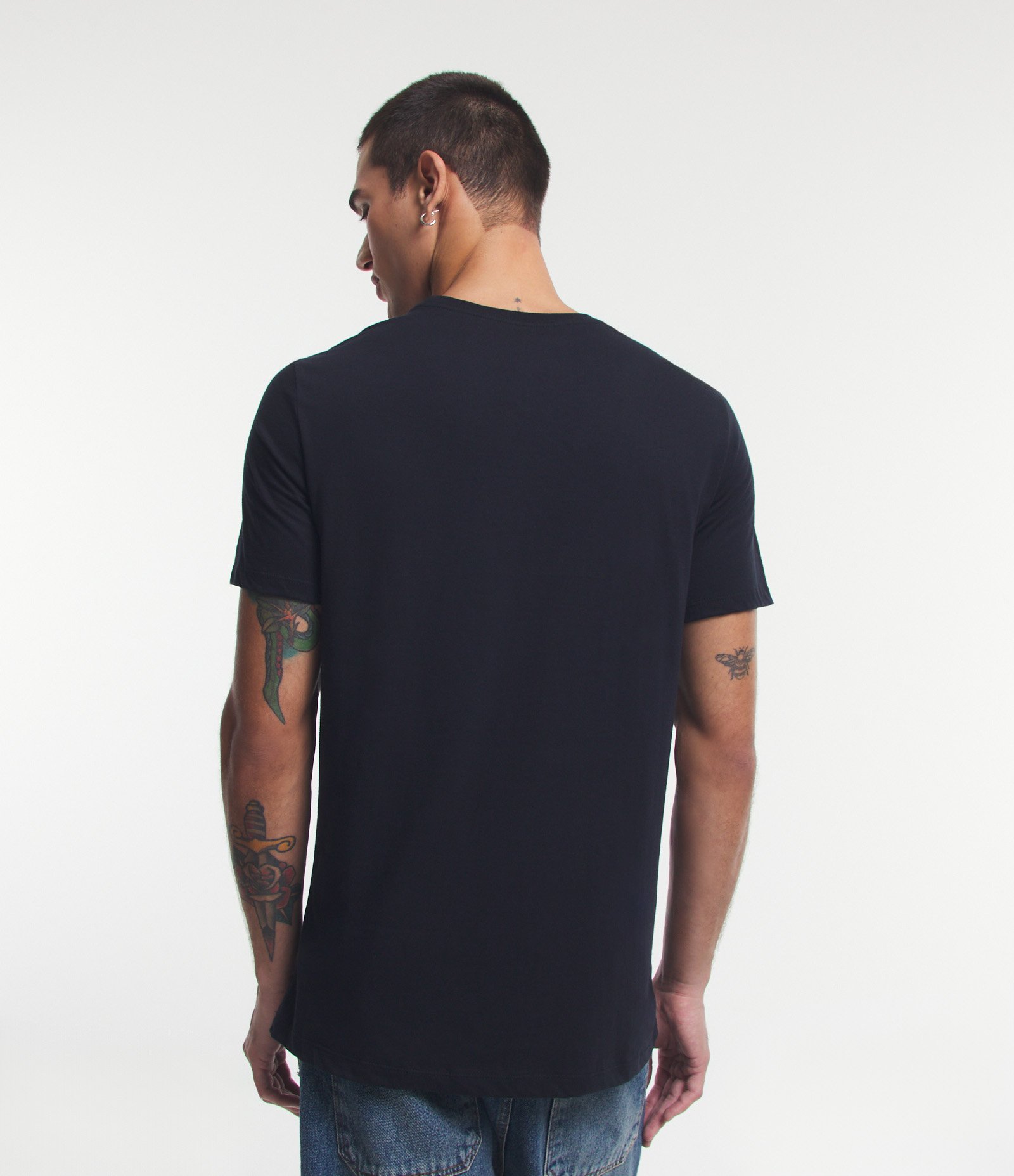 Camiseta Comfort em Meia Malha com Lettering Freak Preto 3