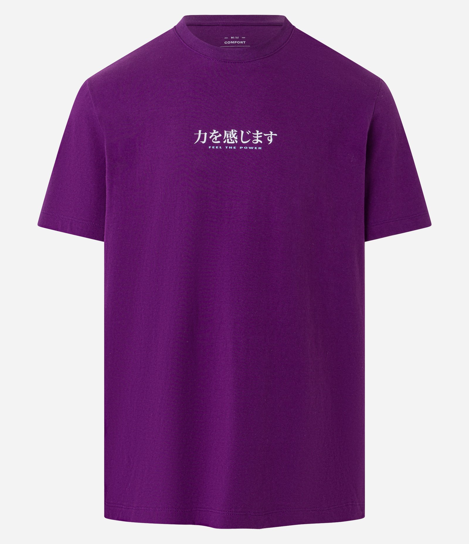 Camiseta Comfort em Meia Malha com Estampa Oriental Roxo 5