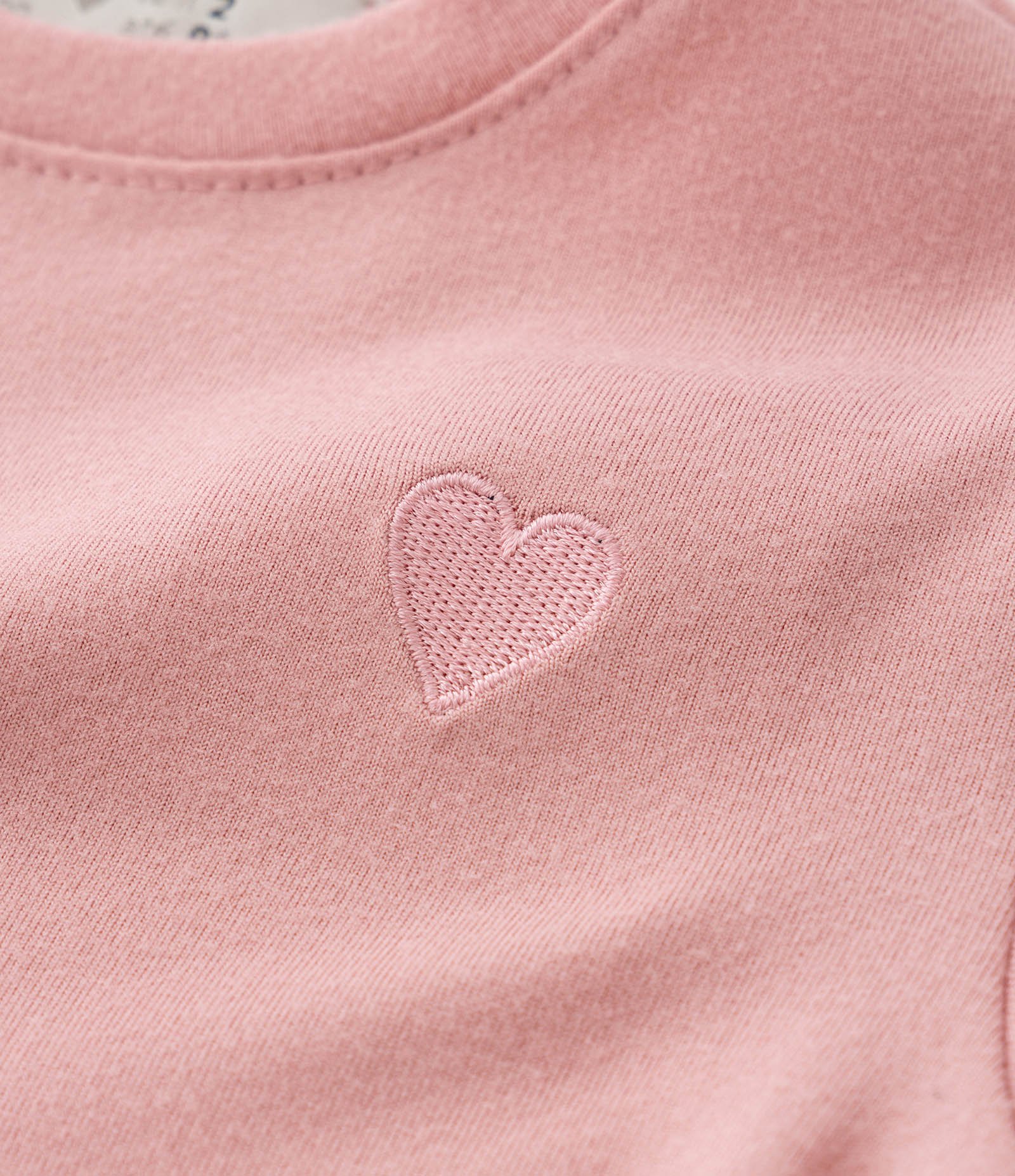 Blusa Térmica Infantil Quentinha com Bordado de Coração - Tam 1 a 5 Anos Rosa 5